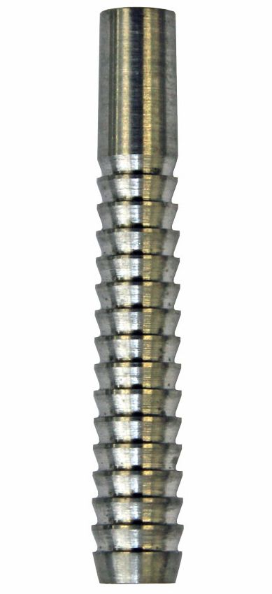 mc65200c0b291823 Das Bild zeigt das Produkt „McDartex 1 Shark“, einen zylindrischen, metallischen Gegenstand. Er besitzt eine geriffelte Oberfläche mit regelmäßigen Einkerbungen.