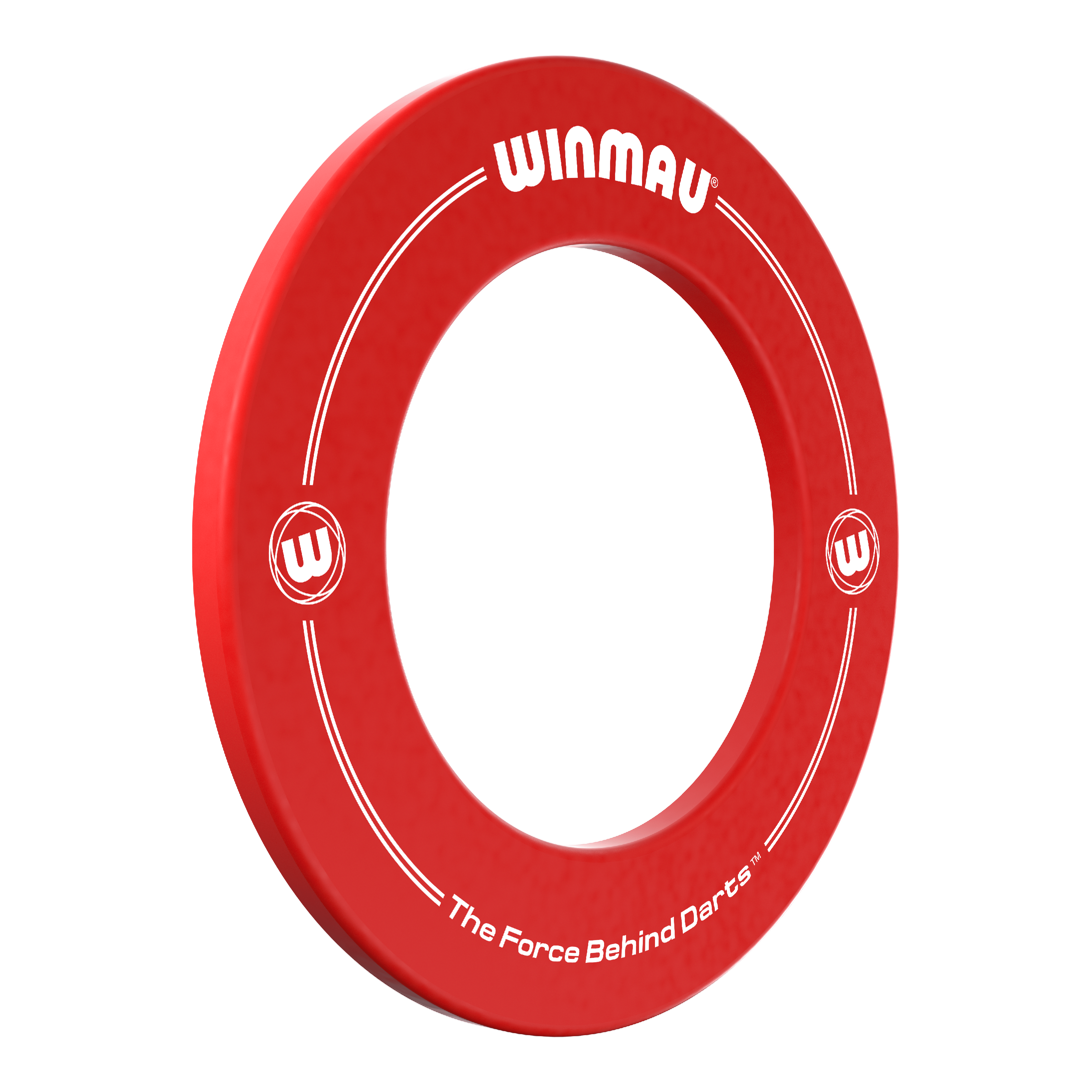 Auf dem Bild ist ein Dartboard Surround in Rot dargestellt. Dies ist das Winmau Dartboard Surround.