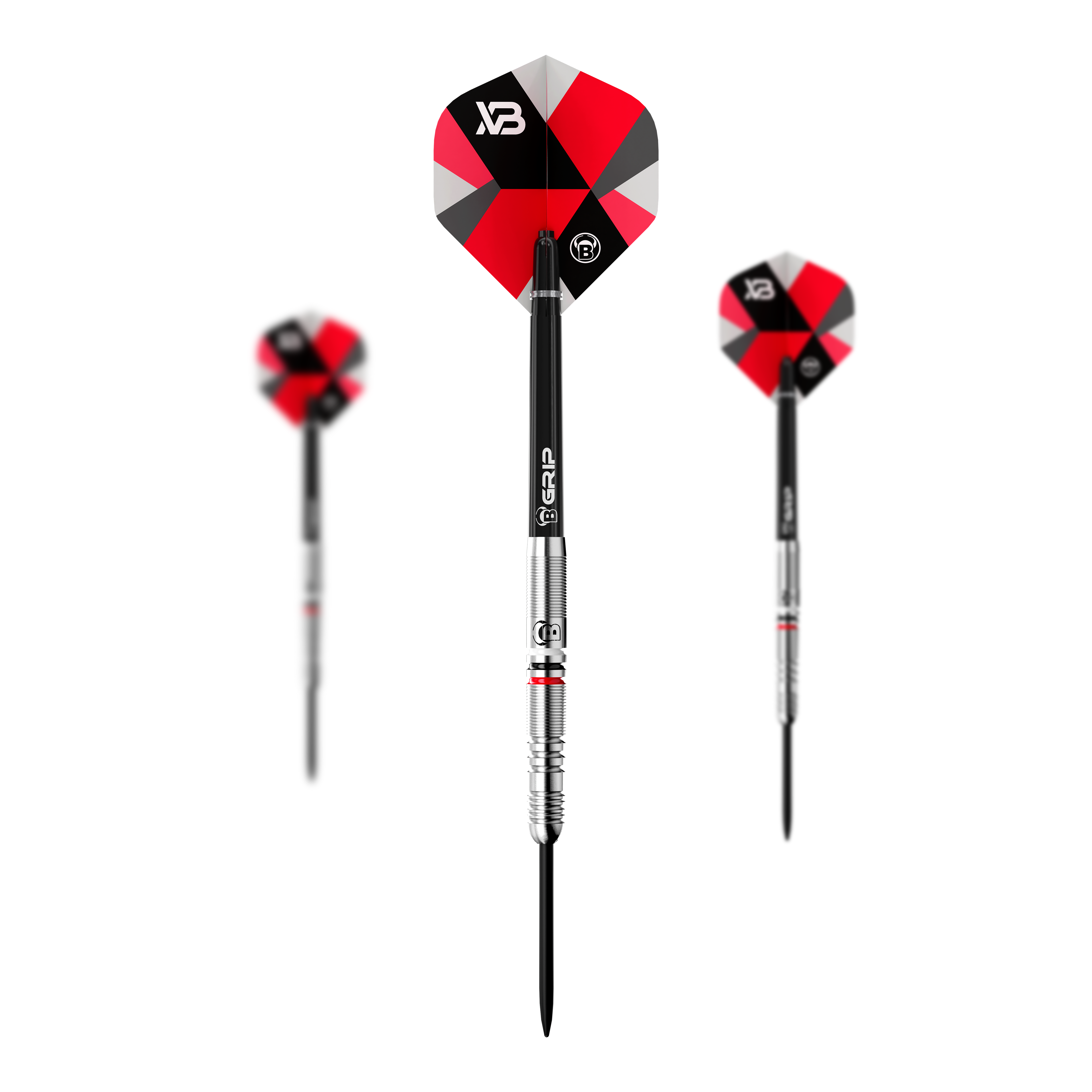 Dargestellt sind die Bulls Xanti Van Den Bergh Steeldarts - 22g im Set. Perfekt für ein vollständiges Dart-Erlebnis.