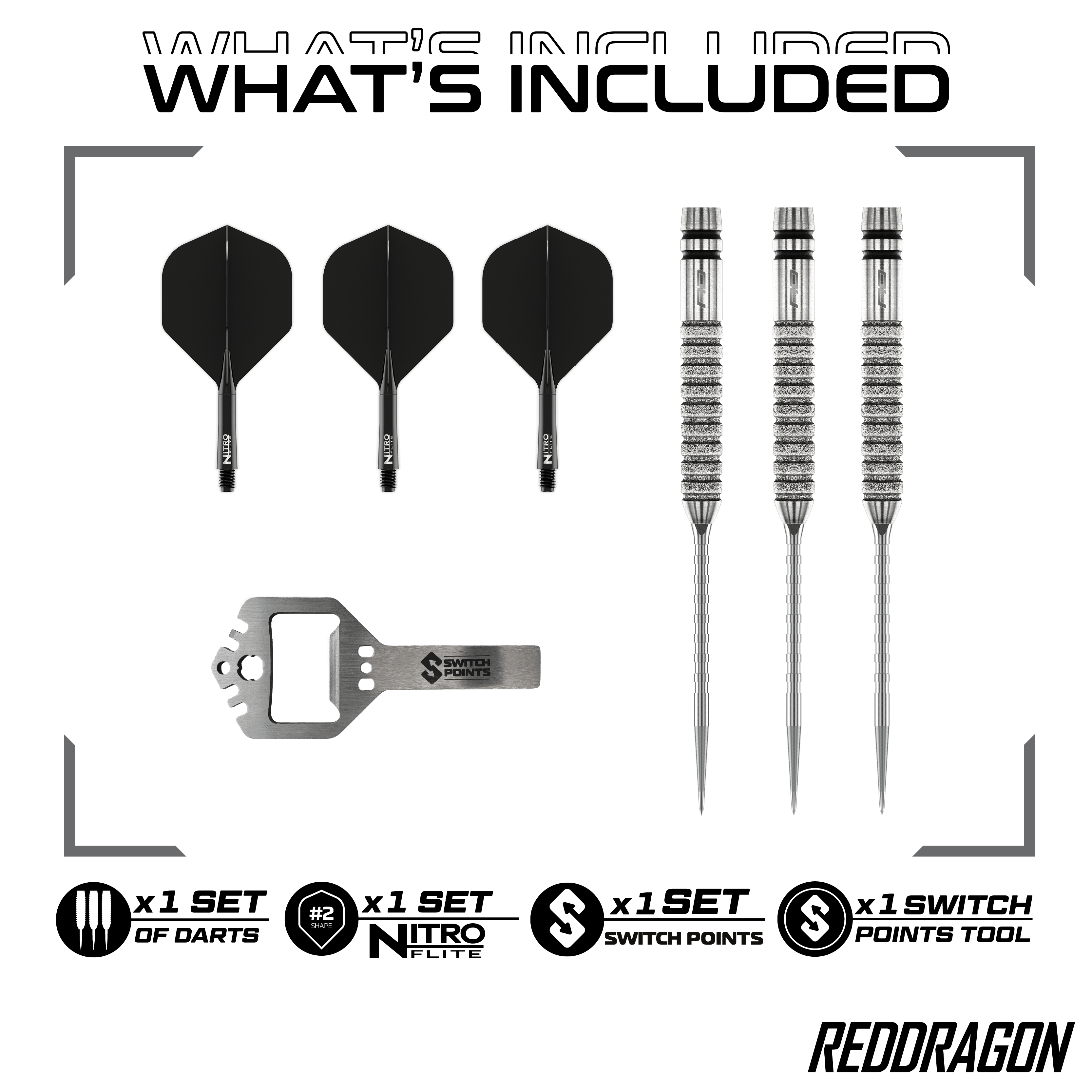 Red Dragon Gian Van Veen Tour Edition Switch Point Steeldarts - 21g Gezeigt werden die Red Dragon Gian Van Veen Tour Edition Switch Point Steeldarts - 21g. Das moderne Design unterstützt ein präzises Spiel.