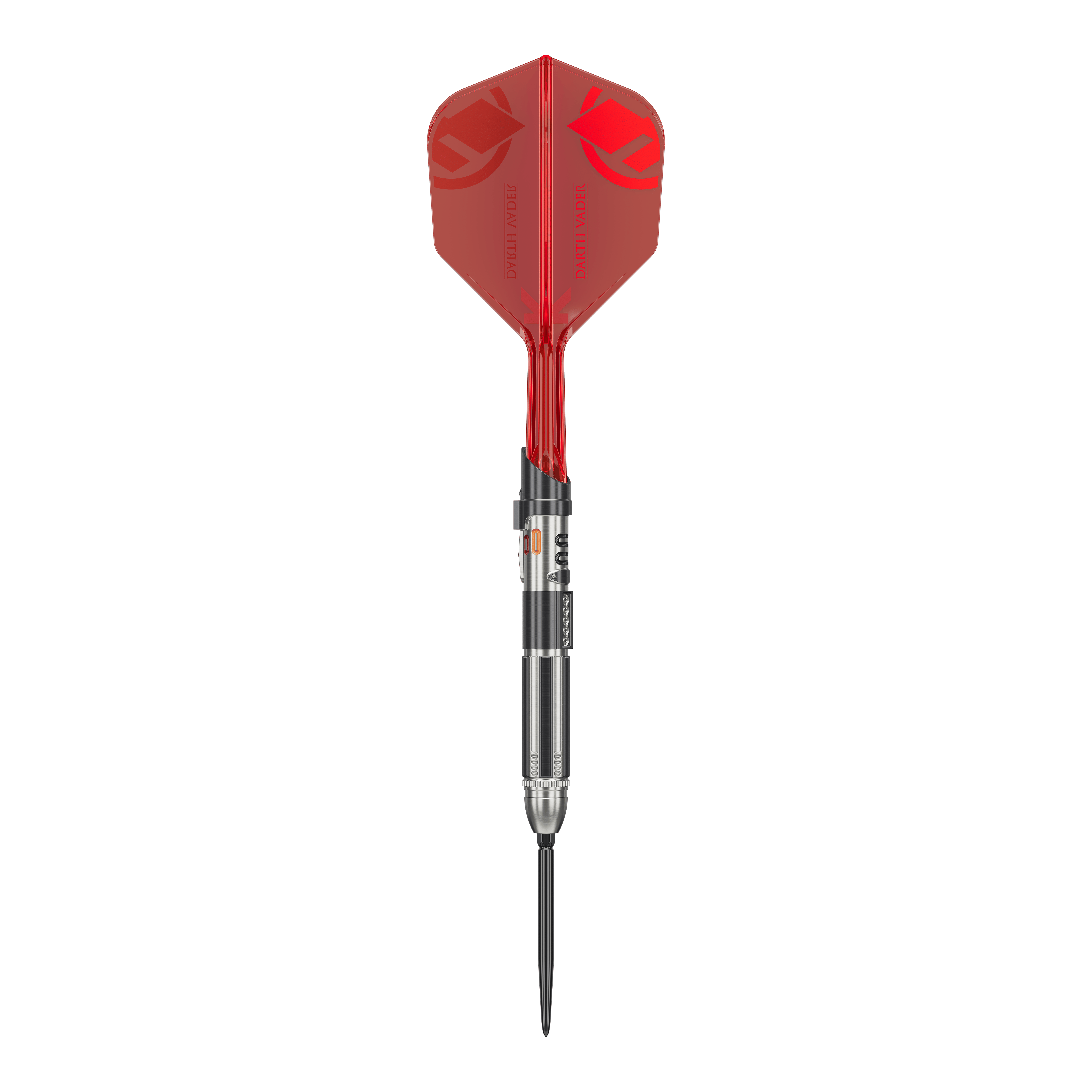 Zu sehen sind die Target Star Wars Darth Vader Light Saber Limited Edition Steeldarts - 24g. Diese Sonderedition präsentiert Dartpfeile im Design von Star Wars.