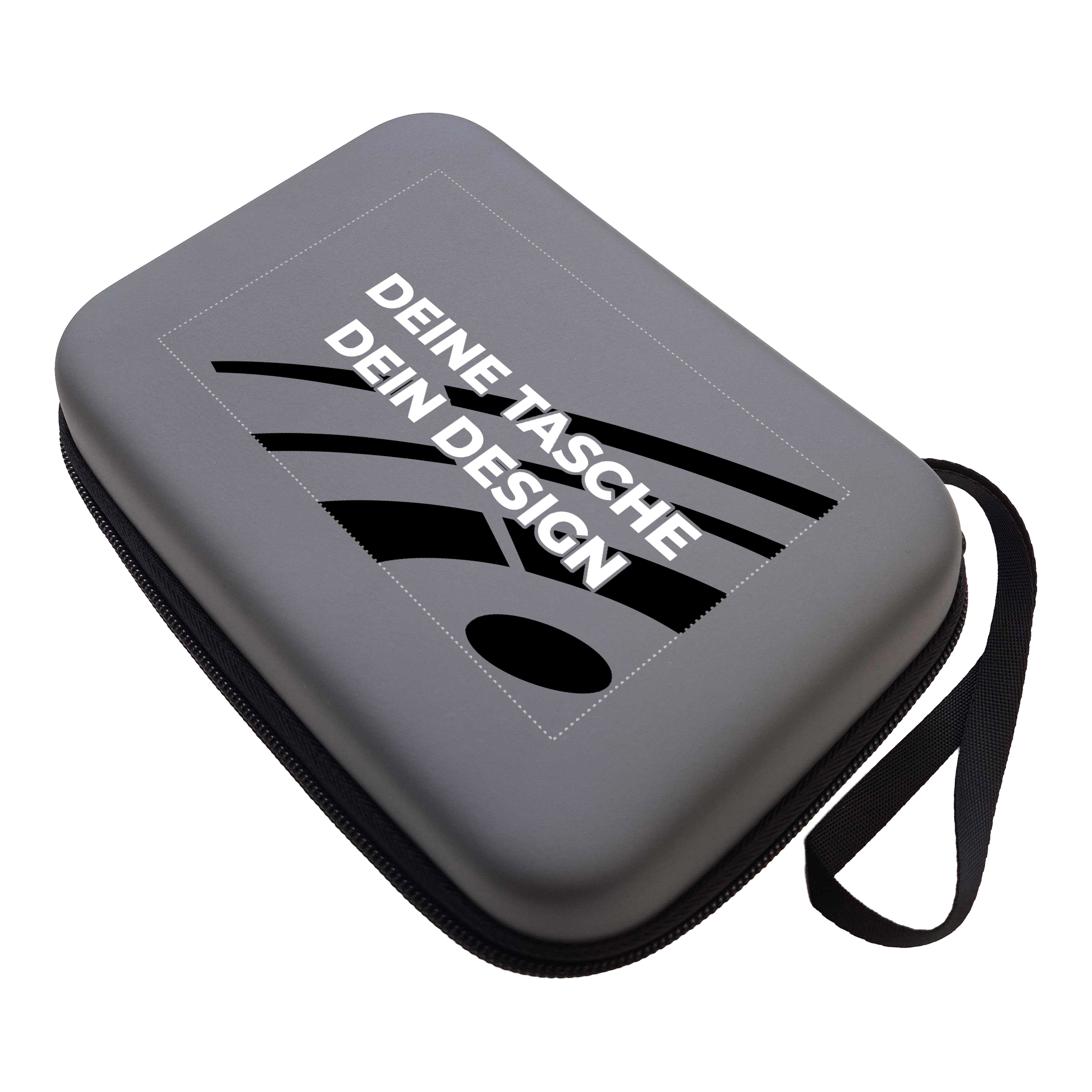Zu sehen ist ein McDart System4 Dartcase in Grau. Das Etui befindet sich in geschlossener Ansicht.