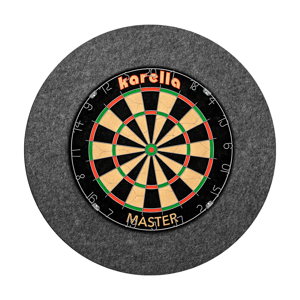 Soundproofing Karella for steel dartboards with integrated surround catch ring