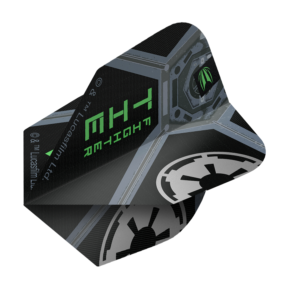 Target Star Wars ProUltra Tie Fighter No6 Flights. Diese Dart-Flights zeigen ein Star Wars Tie Fighter Design.