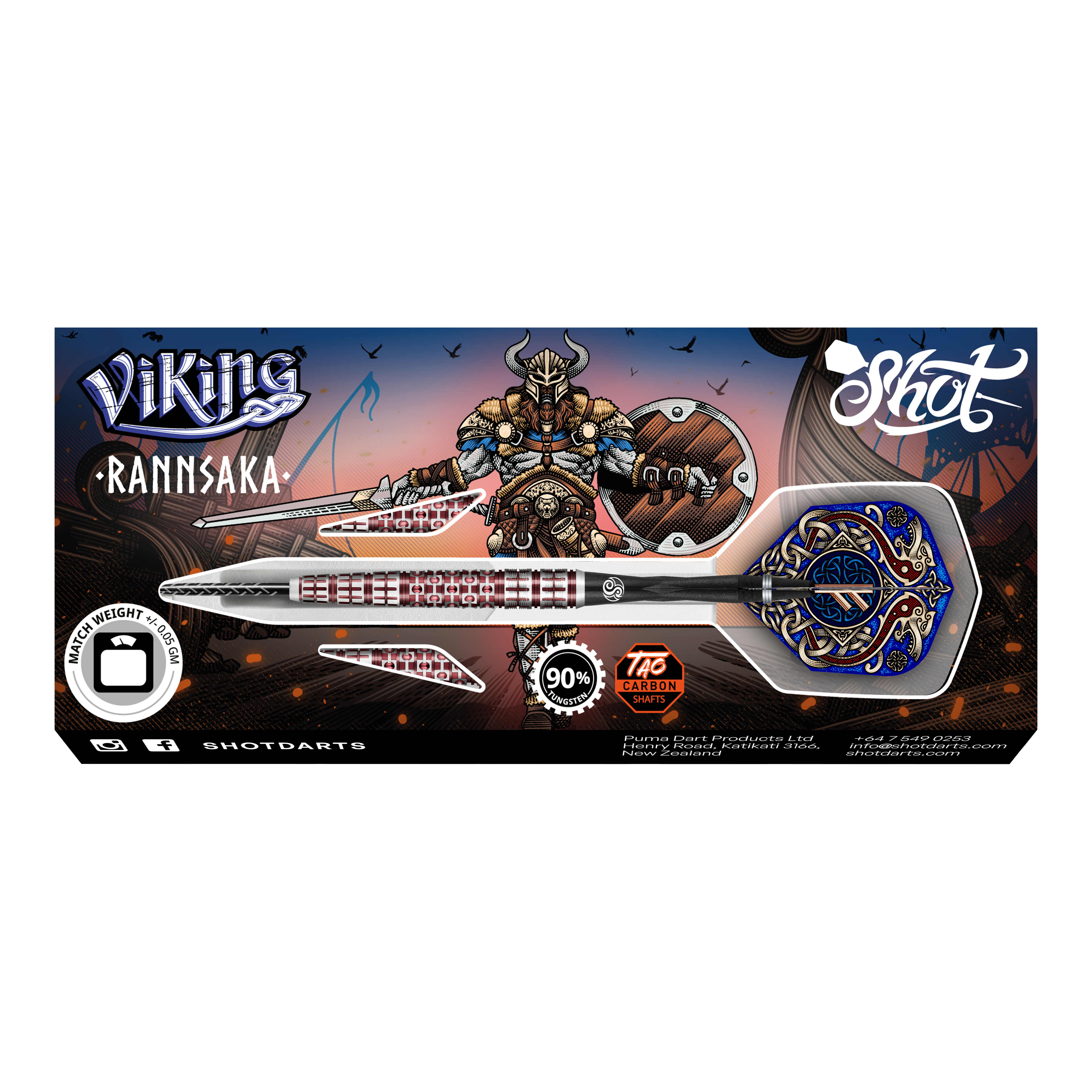 Shot Viking Rannsaka steel darts