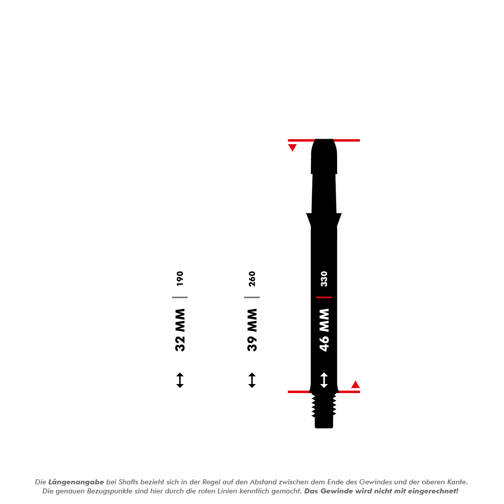 L-L-Style-Shafts Silent Straight - Schwarz