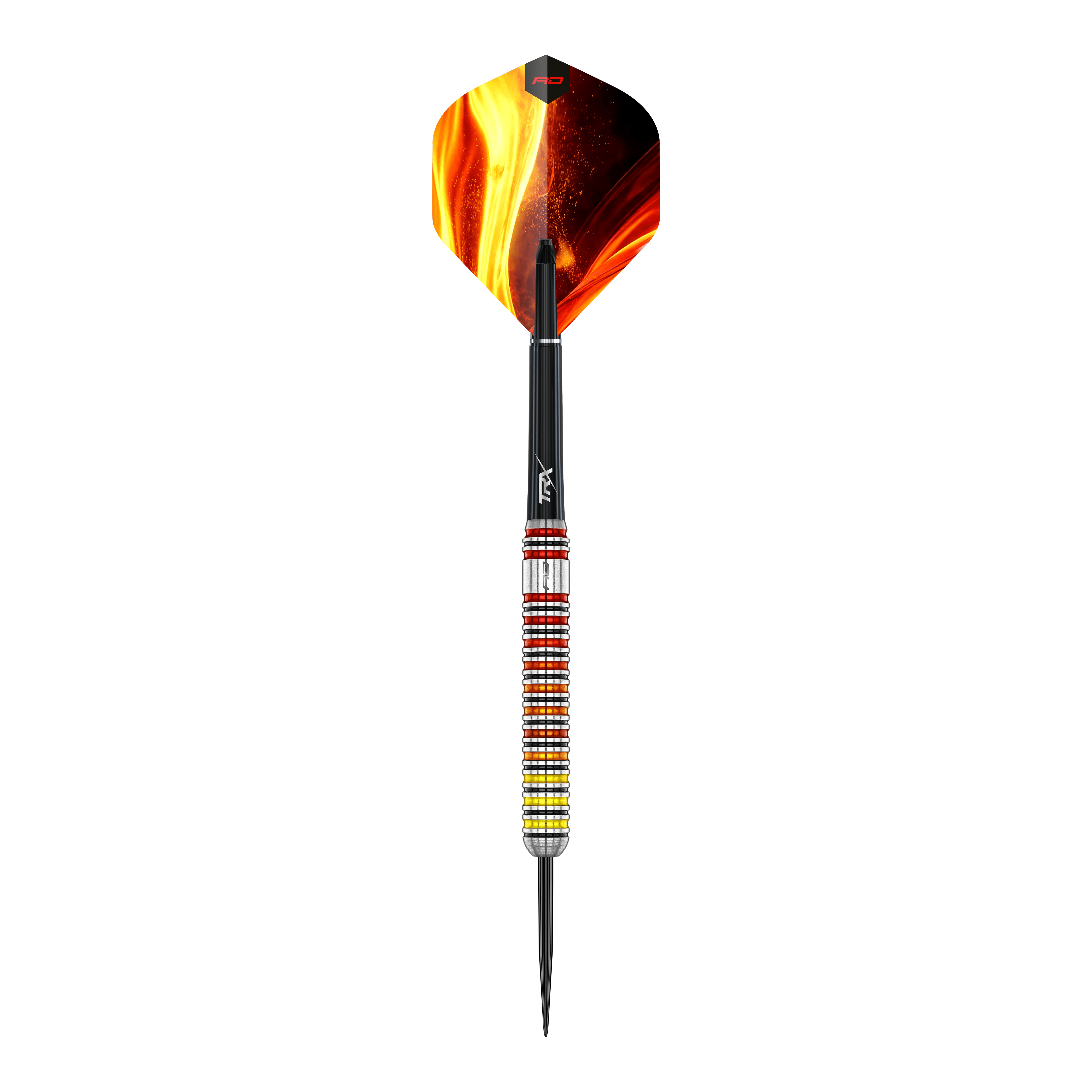 Red Dragon Furnace Steel Darts Das Bild zeigt einen Red Dragon Furnace Steeldart. Der Pfeil ist für das klassische Steeldartspiel hergestellt.