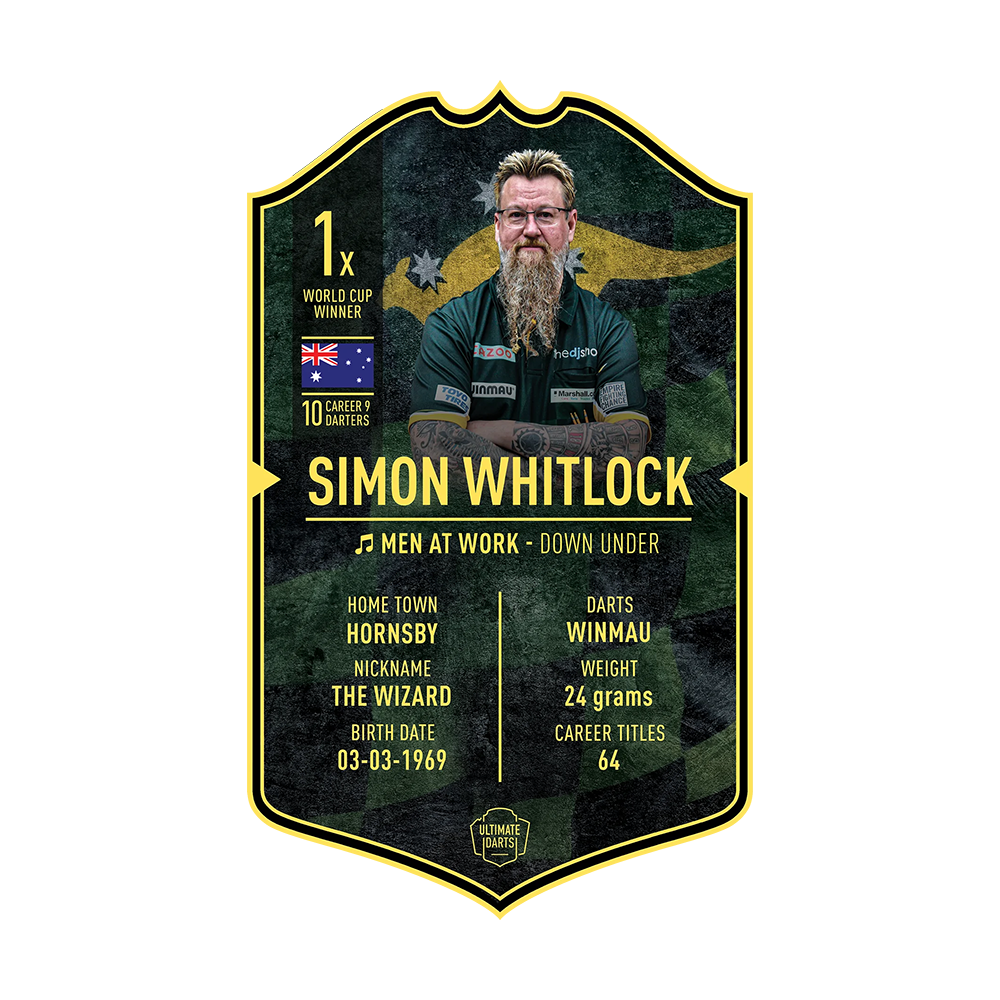 Ultimate Darts Card - Simon Whitlock