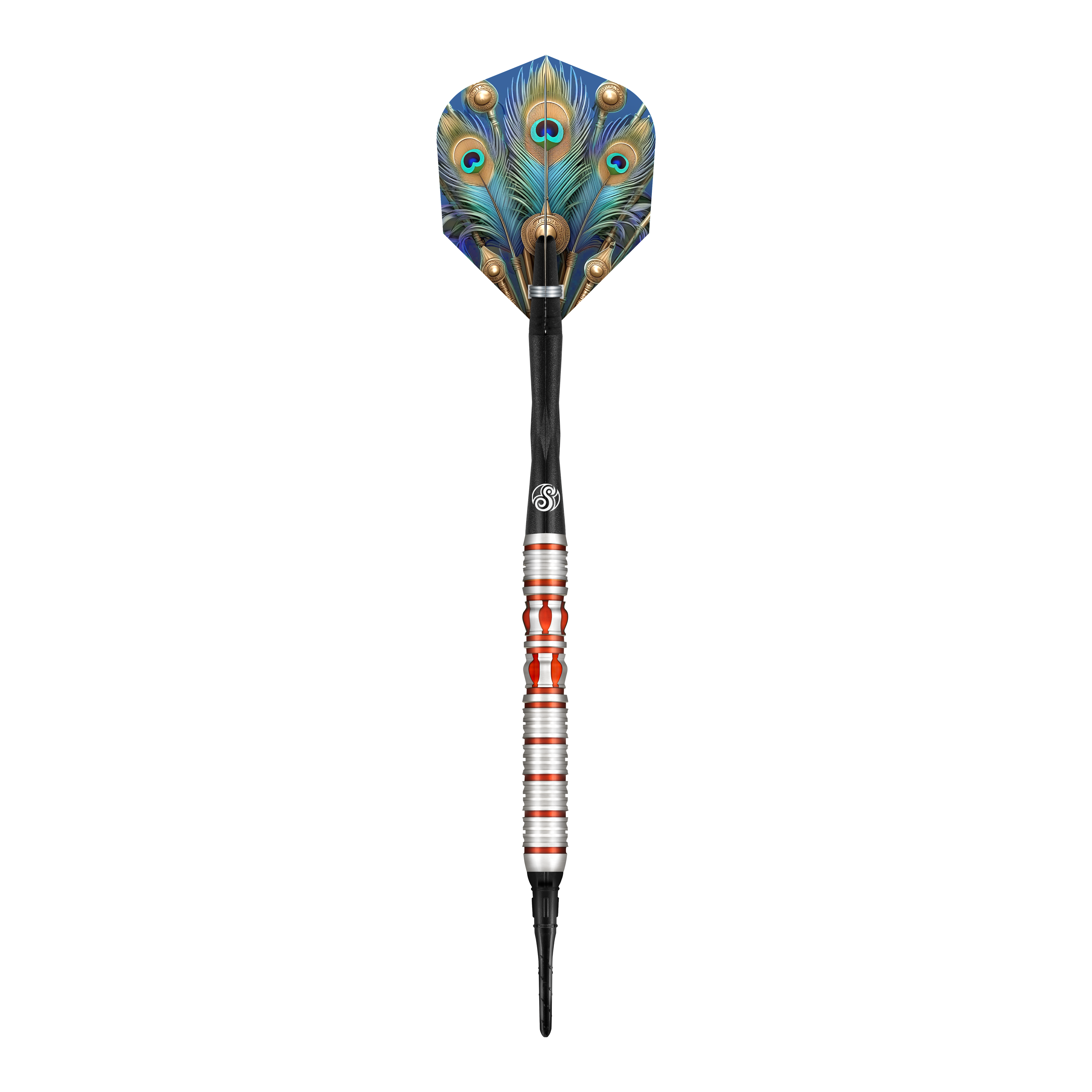 Shot Roman Empire Juno soft darts Dies ist ein Softdart aus der Serie "Shot Roman Empire Juno". Er hat ein auffälliges Design mit bunten Farben und einem Flight im Pfauenfeder-Look.