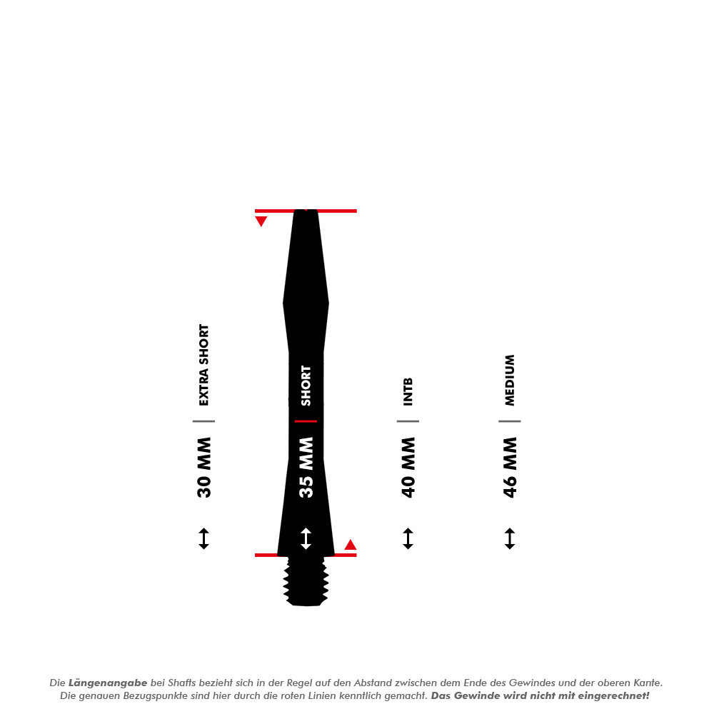 Aluminium Shafts - Schwarz