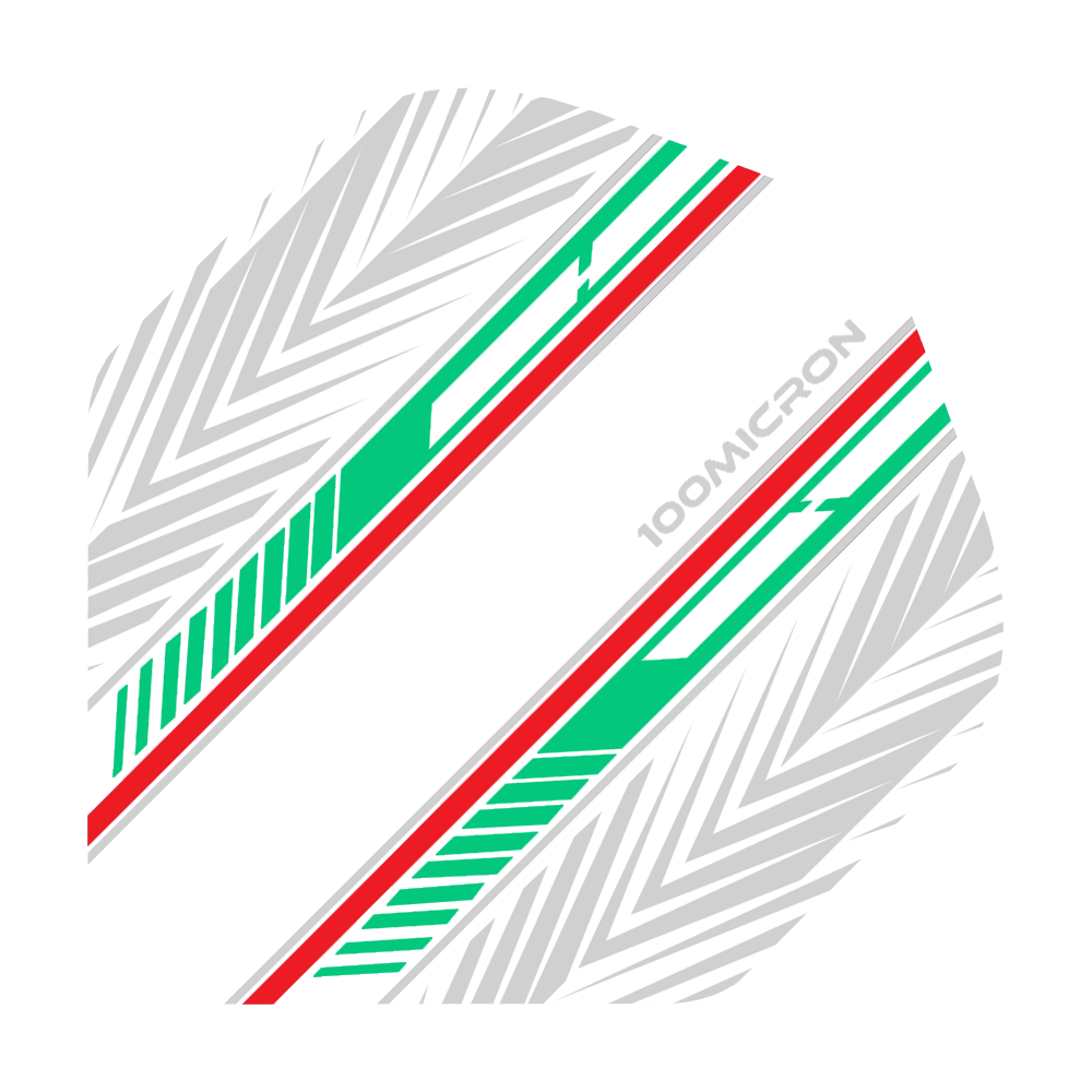 Pentathlon White Green Red No2 Standard Flights