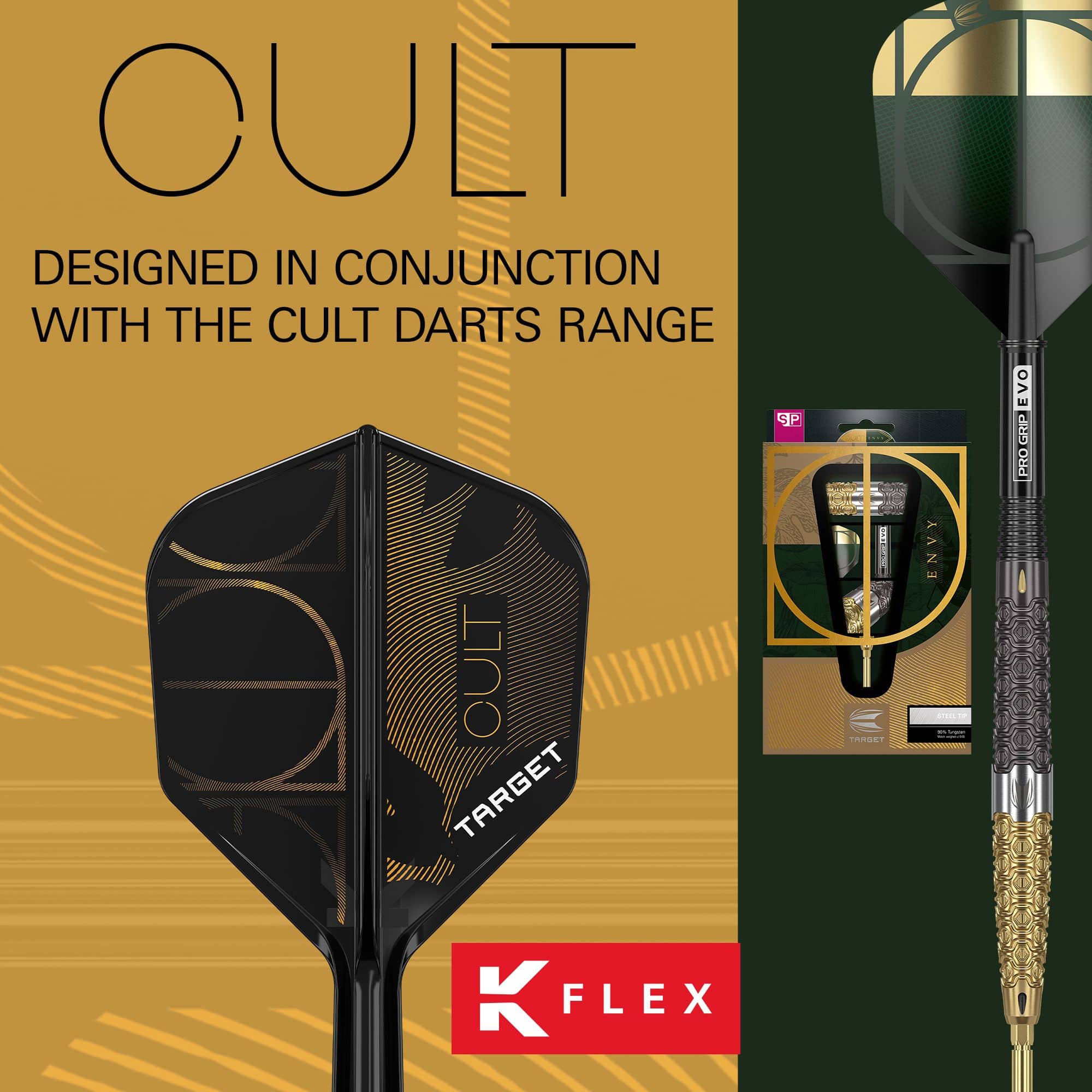 Target K-Flex Cult No2 Standard Flight Shaft System Gezeigt wird das Target K-Flex Cult No2 Standard Flight-Shaft-System. Es ist ein wichtiger Bestandteil für präzises Dartspielen.