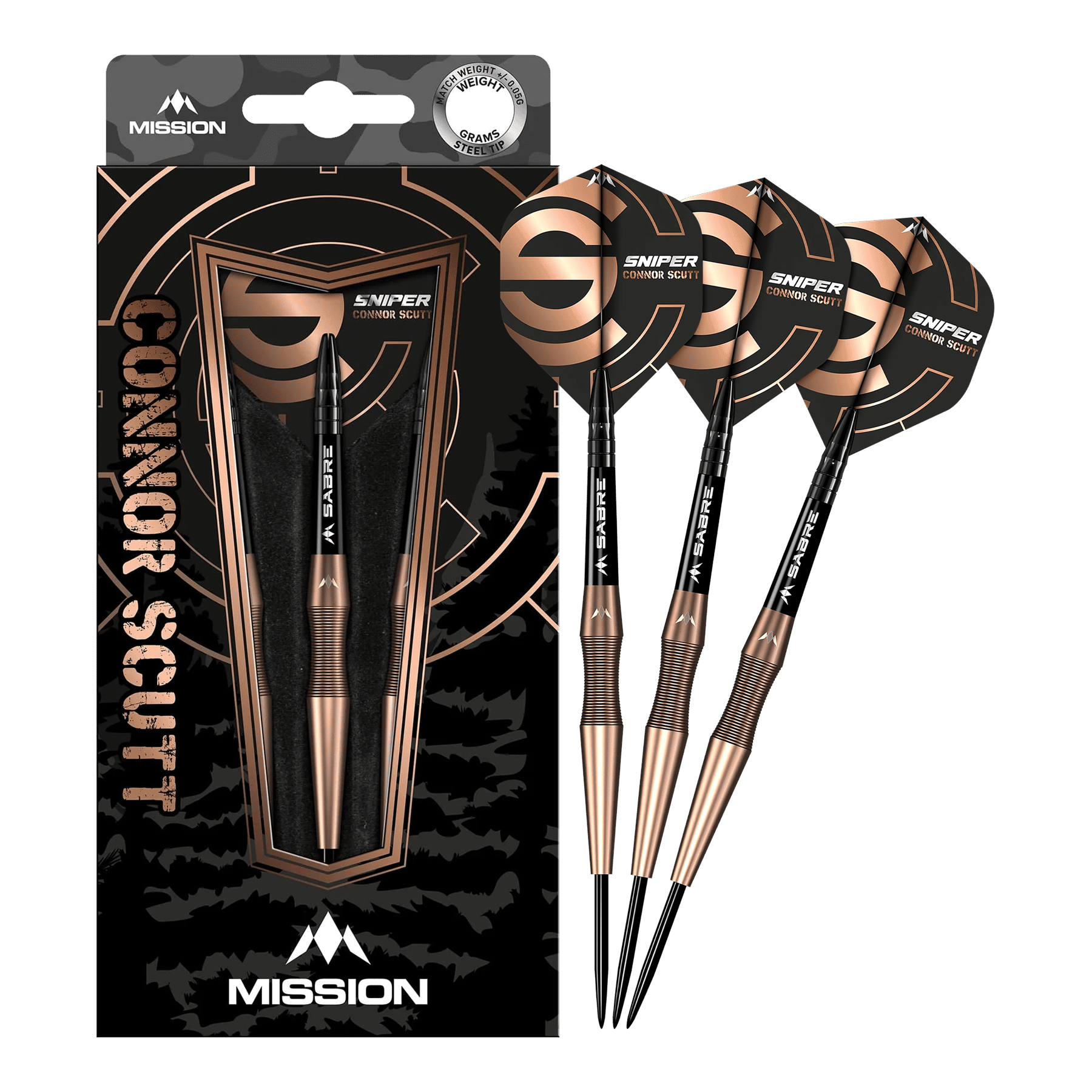 Mission Connor Scutt Sniper Steeldarts - 24g