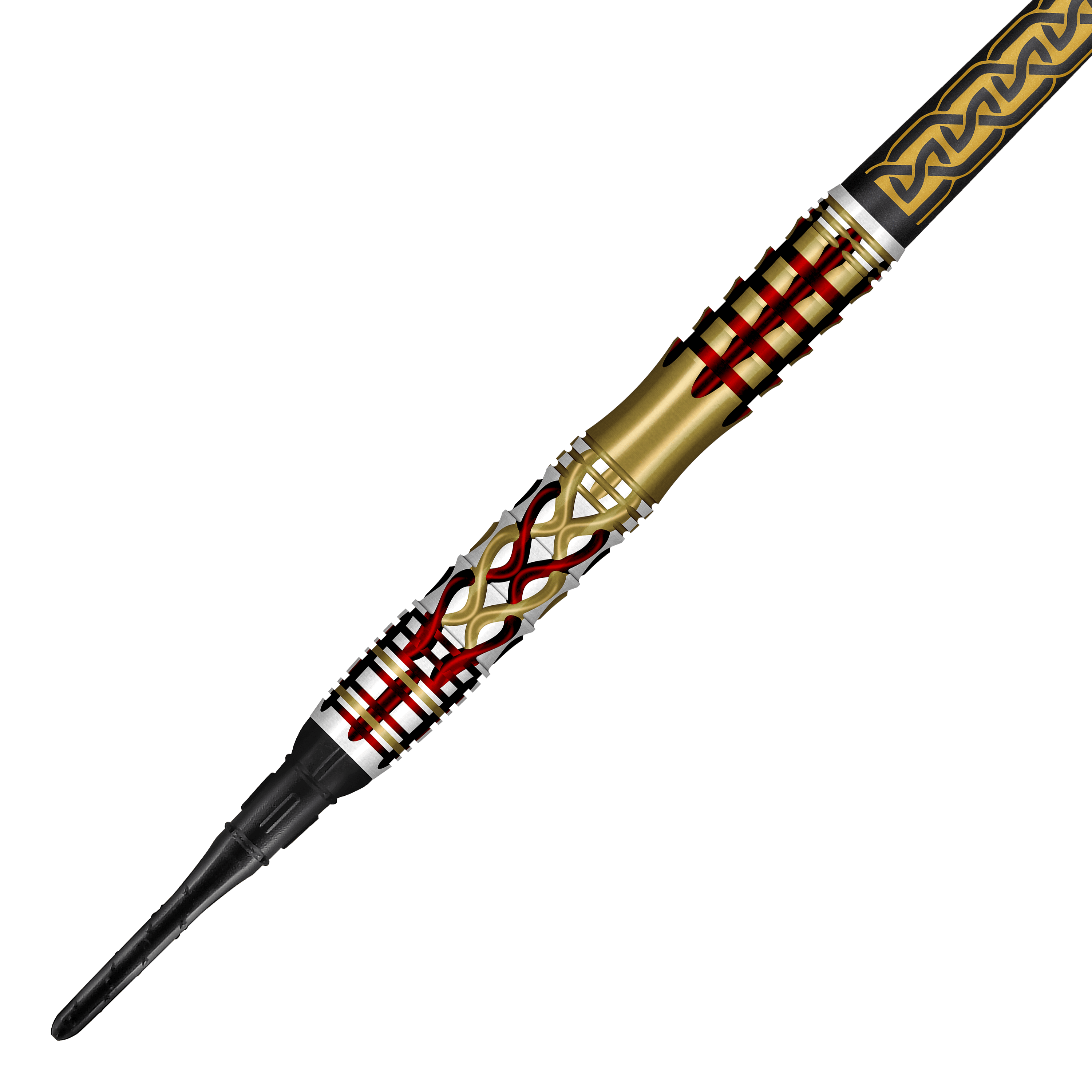 Zu sehen ist das Produkt Shot Goths Alaric Softdarts - 20g. Die Softdarts werden hier in einer seitlichen Perspektive abgebildet.