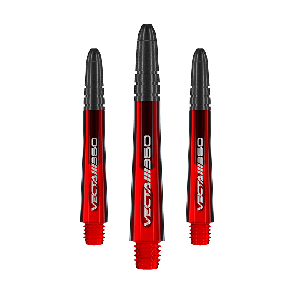 Winmau Vecta Blade 360 Shafts - Red Das Produkt zeigt einen Satz von Dart-Shafts mit dem Namen 7025-219_Winmau_Vecta_Blade360_Shafts_Rot_40mm_1Set. Die Dart-Shafts sind rot und 40 mm lang.