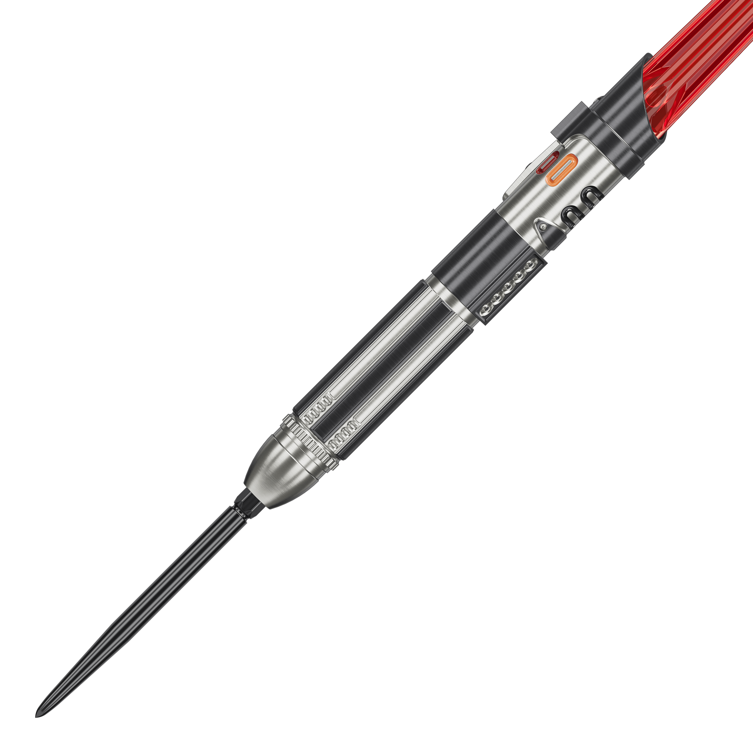 Gezeigt werden die Target Star Wars Darth Vader Light Saber Limited Edition Steeldarts - 24g. Die Dartpfeile sind eine limitierte Sonderedition mit Star Wars Thema.