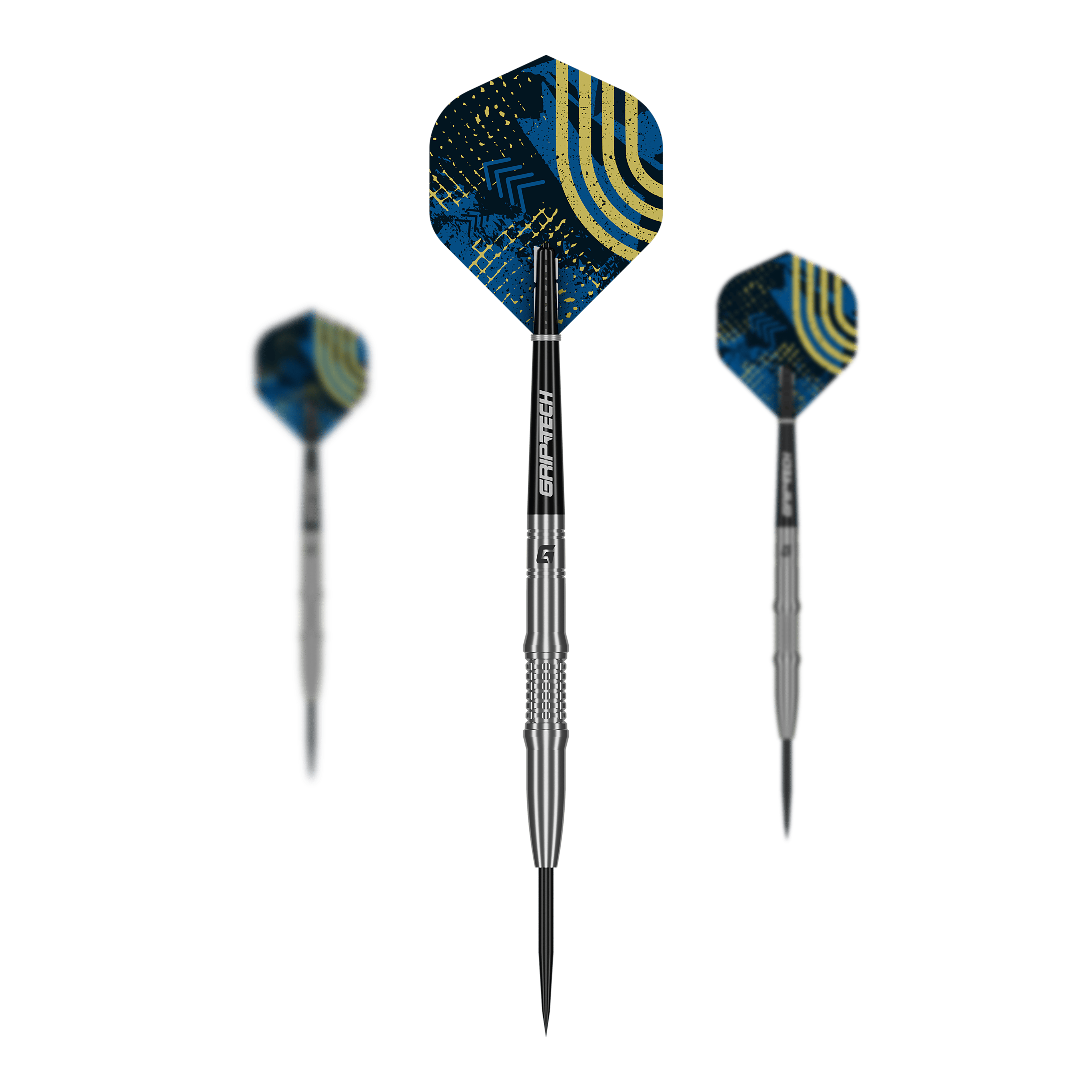 Zu sehen ist das Produkt GOAT Javelin Tungsten Steeldarts. Der Dartpfeil besteht aus robustem Tungsten.