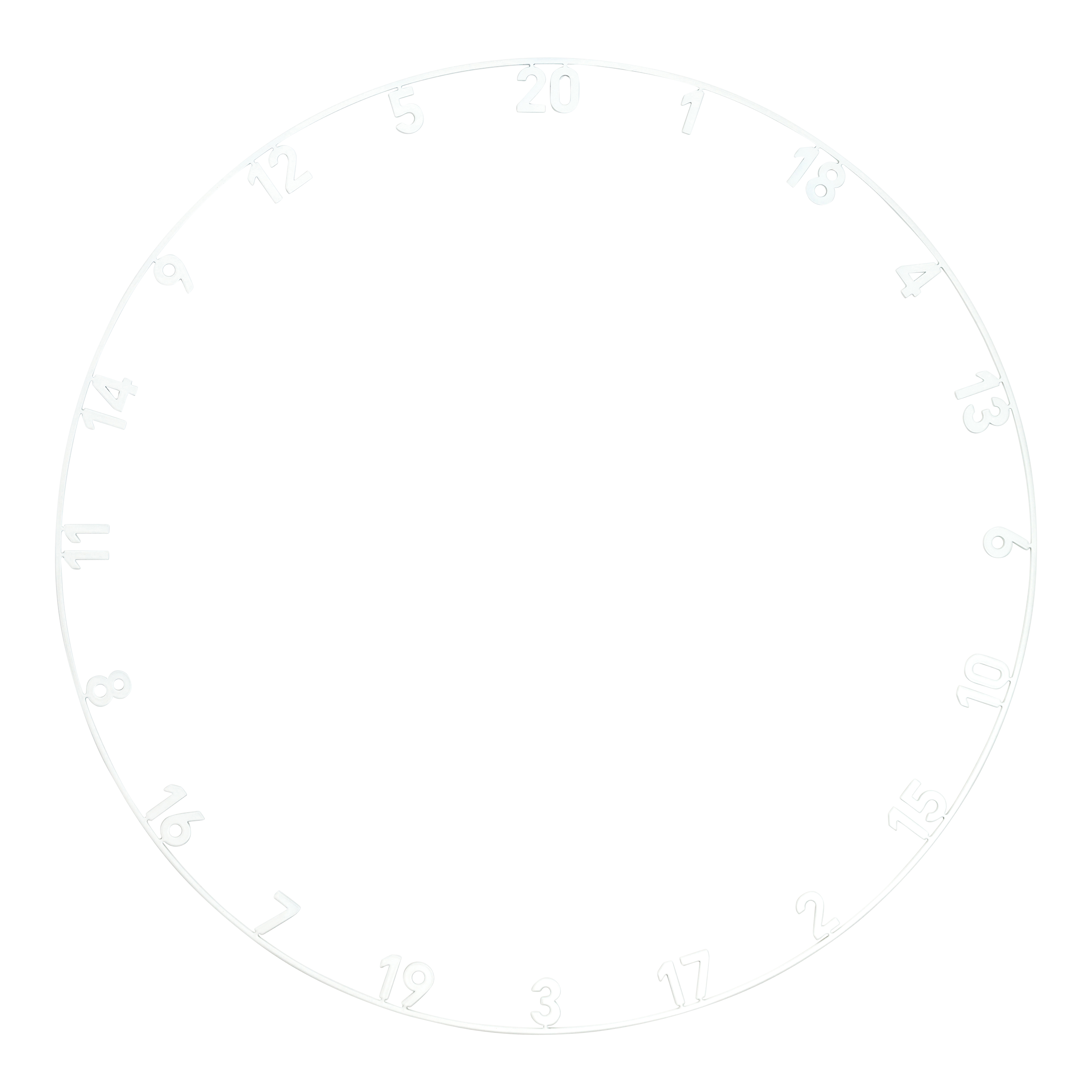 Precise 180 Endorphine Steel Dartboard with Numbered Ring - Classic White Abgebildet ist das Precise 180 Endorphine Steeldartboard mit Nummernring in Weiß. Das Produkt eignet sich ideal für Dartspieler aller Leistungsstufen.