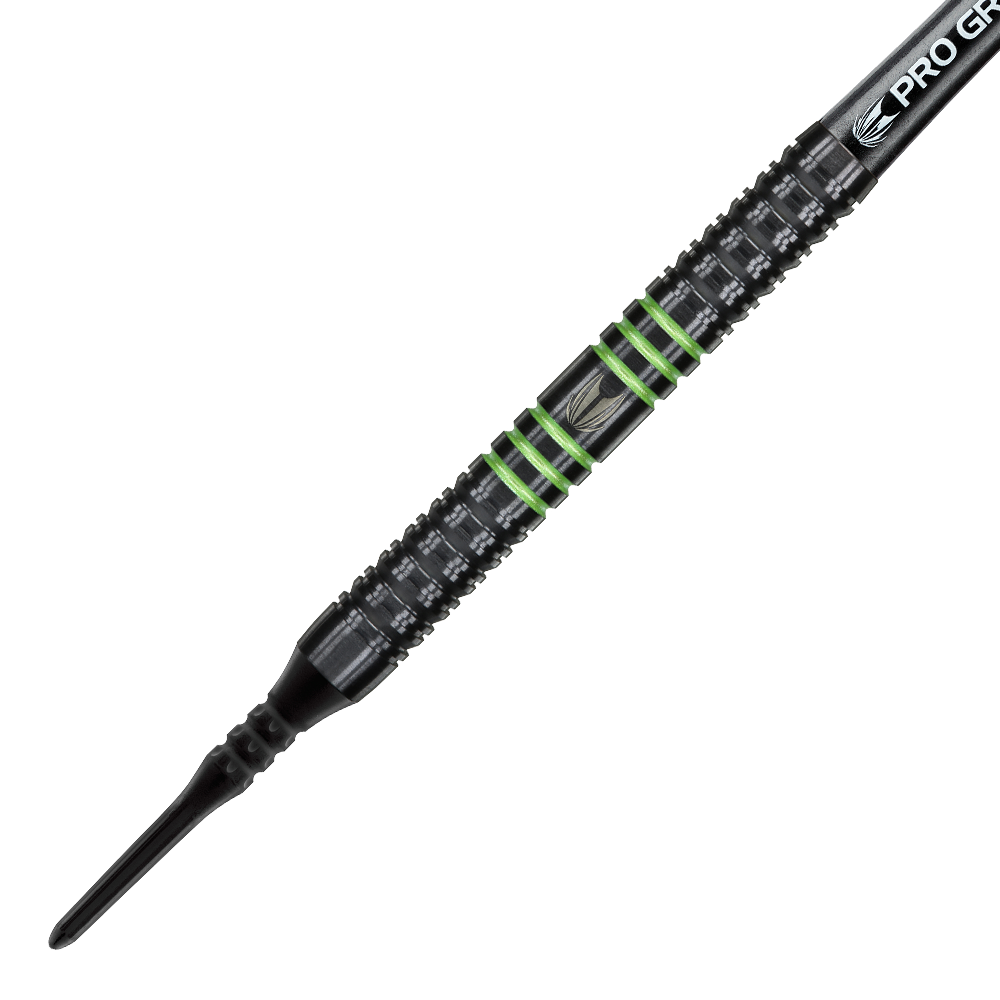 Target Vapor8 Black Green Soft Darts - 18g