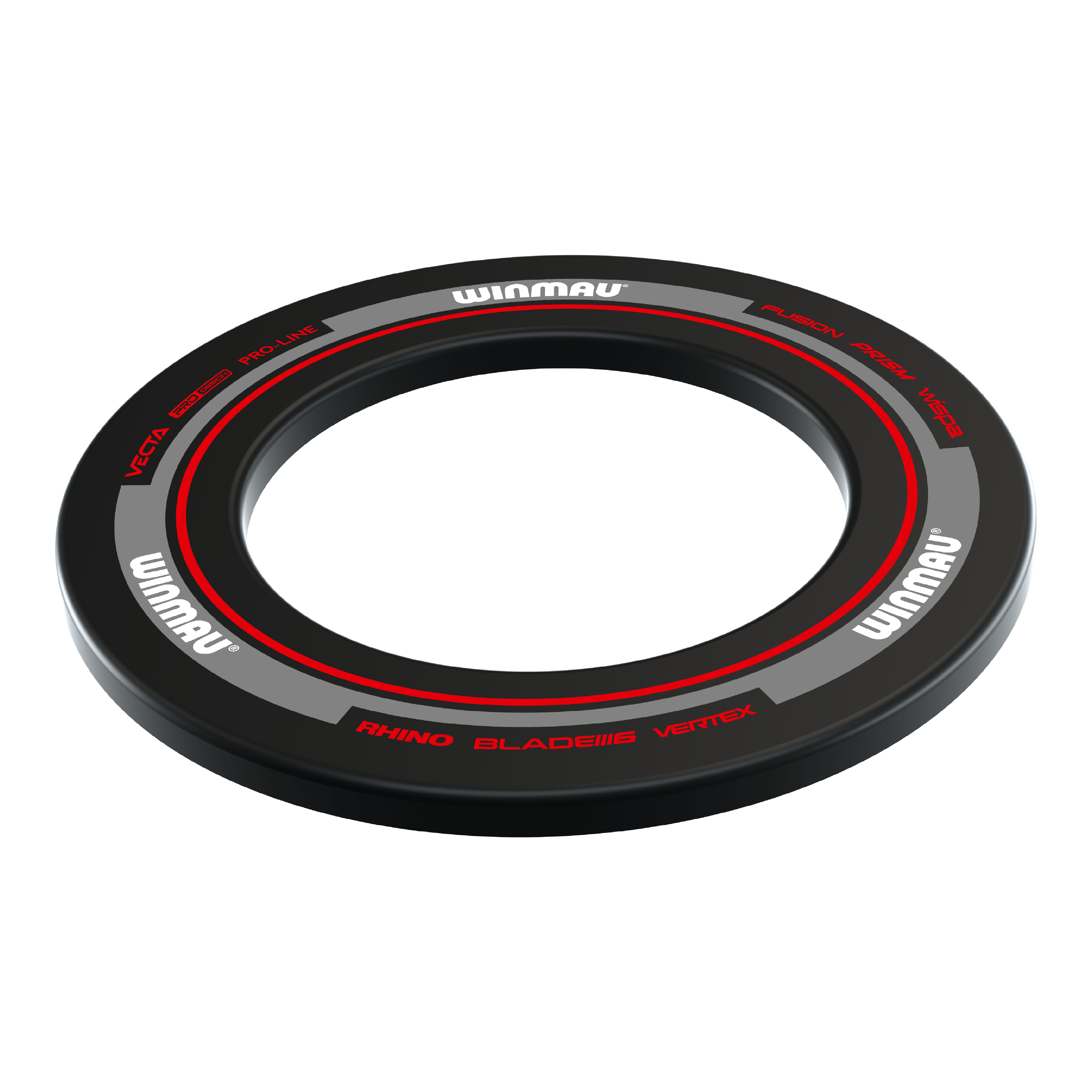 Winmau Advance Dartboard Surround - Schwarz Rot