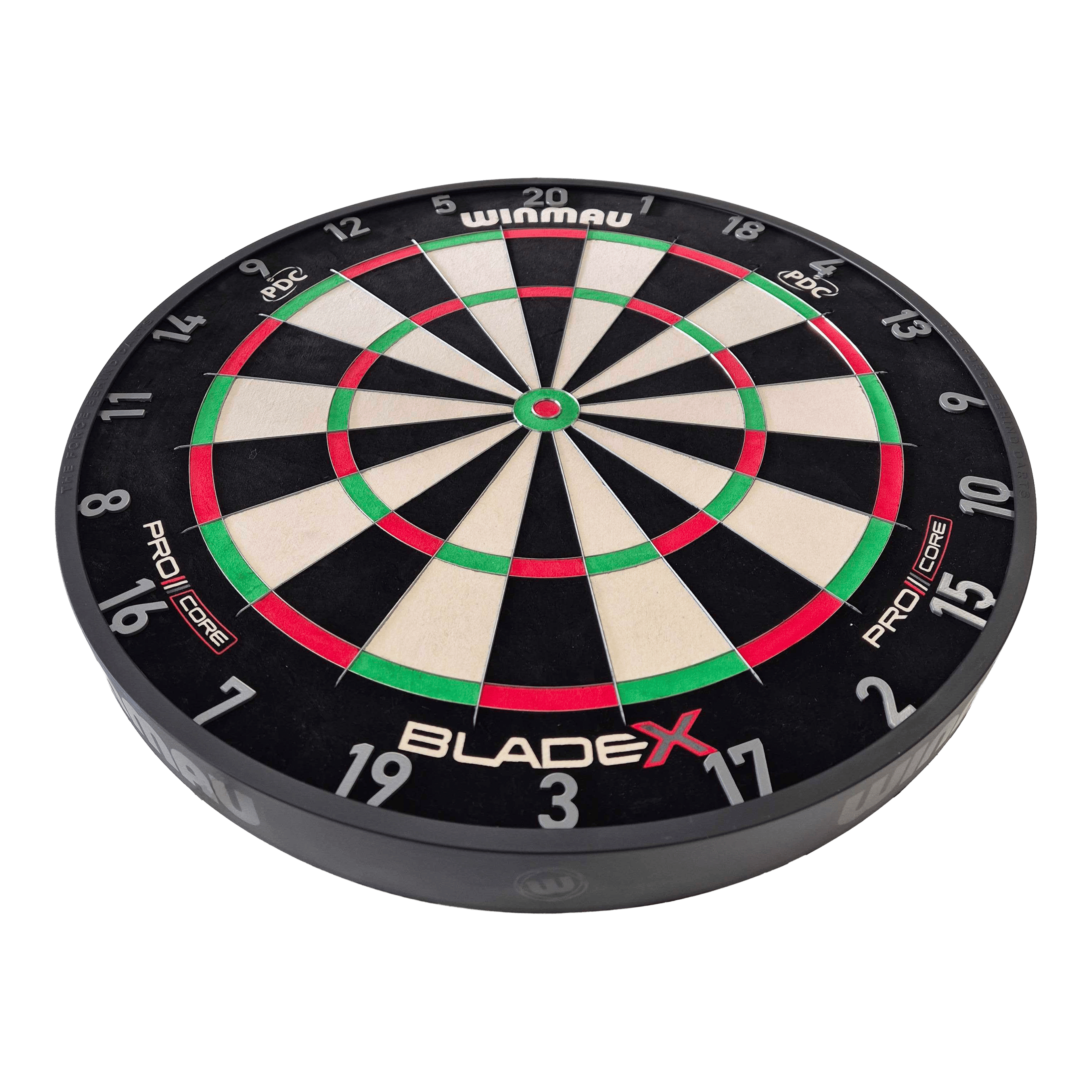 Winmau Blade X ProCore steel dartboard Abgebildet ist das Produkt Winmau Blade X ProCore Steeldartboard. Es handelt sich um eine professionelle Steeldart-Scheibe.