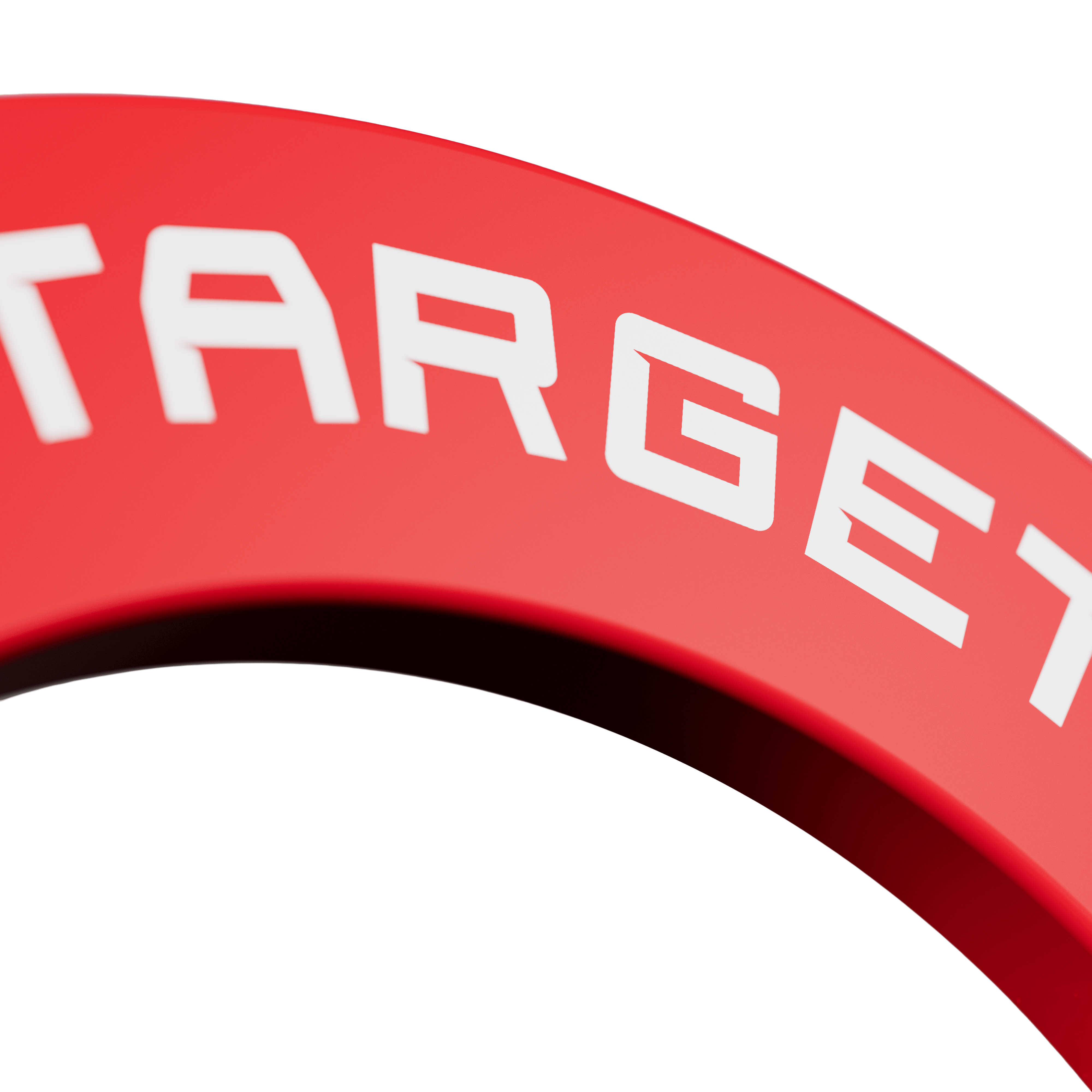 Das Produkt zeigt eine rote Dartboard-Umrandung. Die Perspektive kommt von oben.