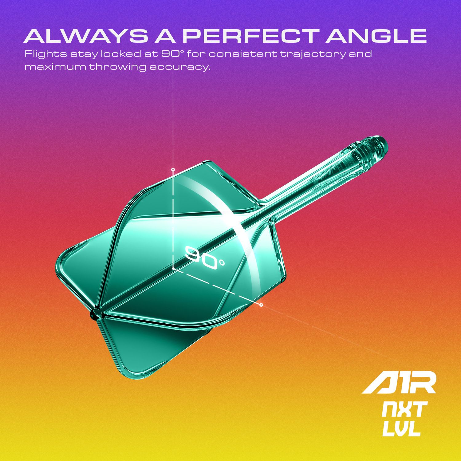 GOAT A1R No6 Flight Shaft System - Green Abgebildet ist das GOAT A1R No6 Flight-Shaft-System in Grün. Dieses Produkt wird für Darts verwendet.