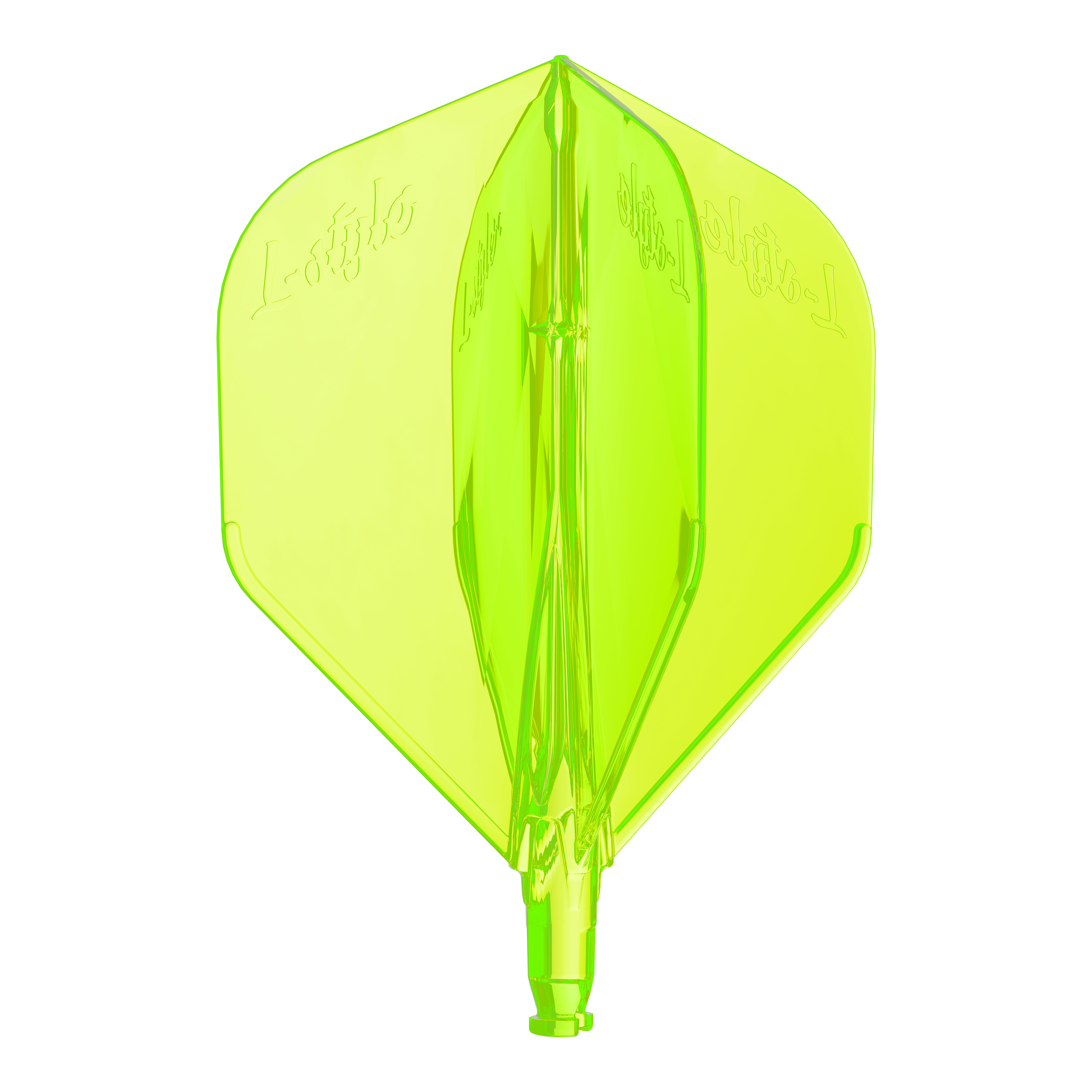 L-Style L-System L1 replacement flight Ein Ersatzflight in Neonfarben ist abgebildet. Das Produkt ist für Dartpfeile konzipiert.