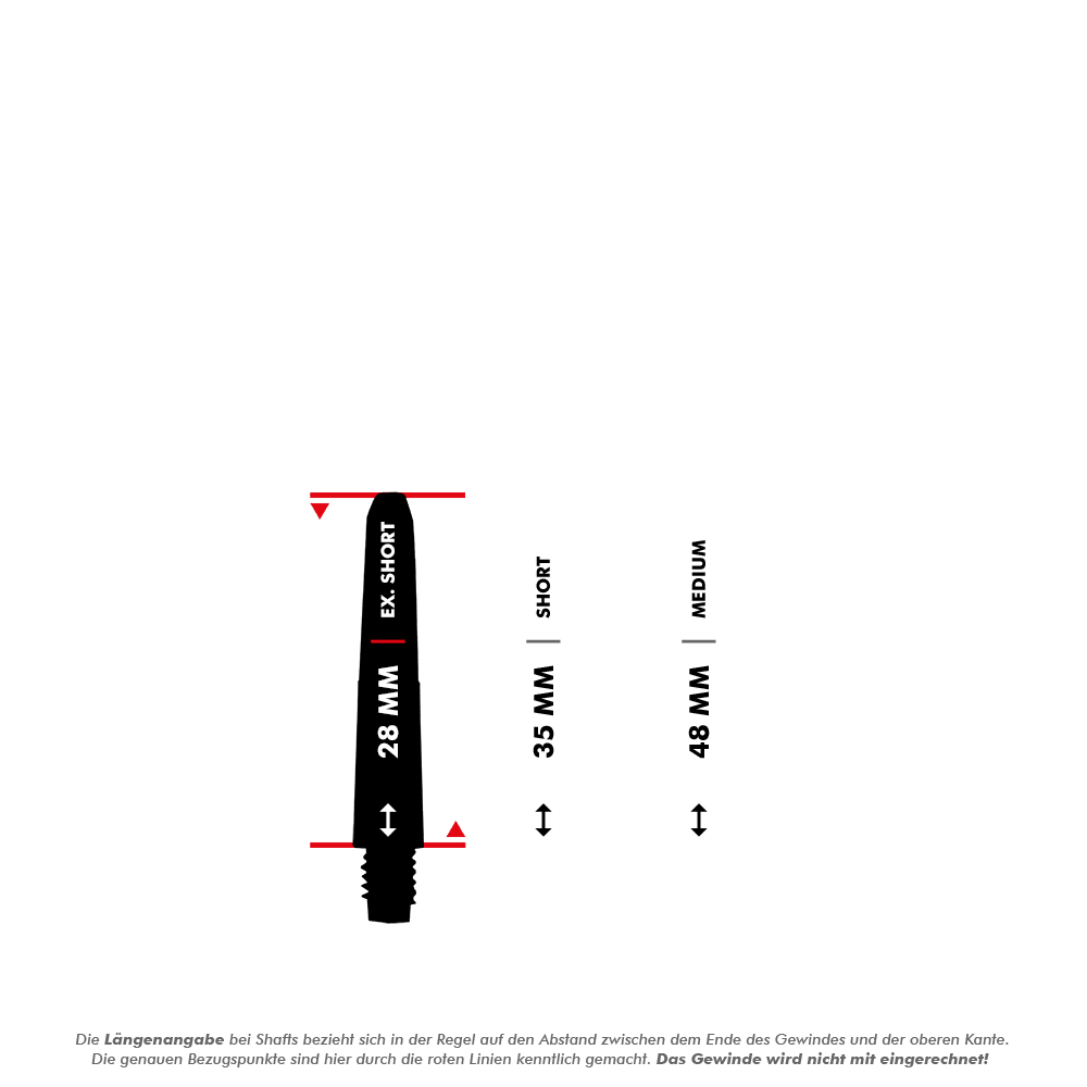 Nylon Shafts - Red