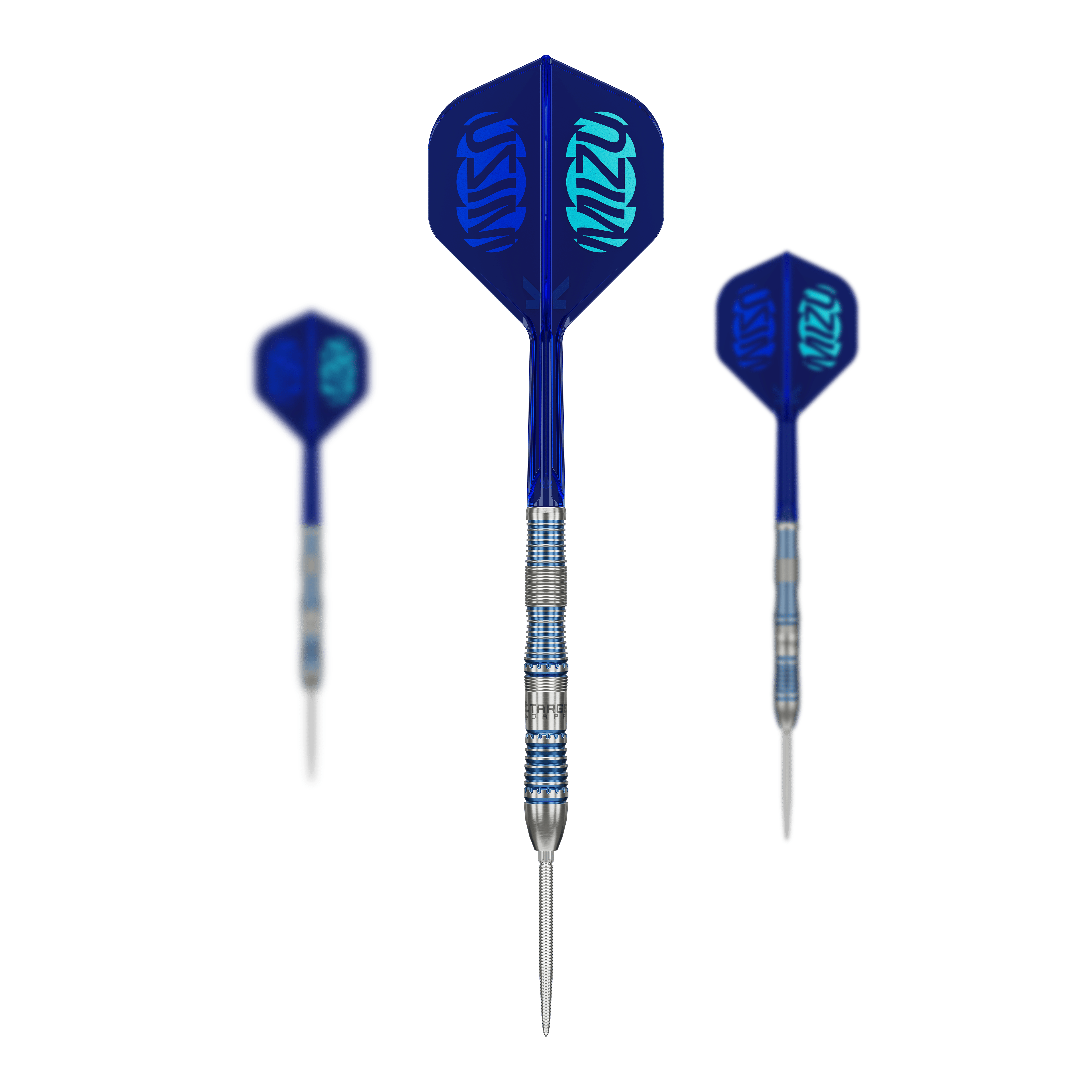 Target Japan Mizu Series 02 Swiss Point Steel Darts Gezeigt werden die Target Japan Mizu Series 02 Swiss Point Steeldarts. Diese Steeldarts sind Teil der japanischen Mizu Serie von Target.