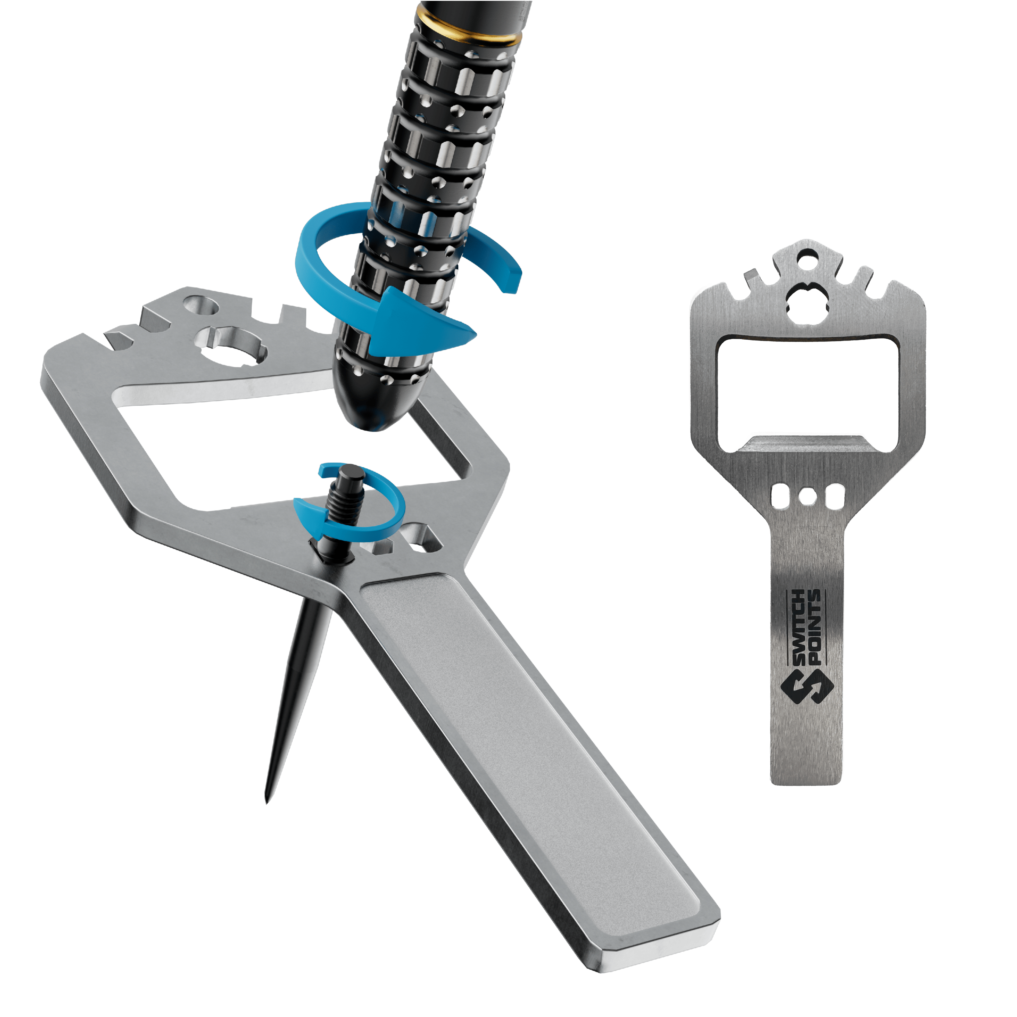 Abgebildet ist ein einzelner Red Dragon Ascend Parallel Switch Point Steeldart. Der Dart zeigt das charakteristische parallele Barrel und die Wechselspitze.