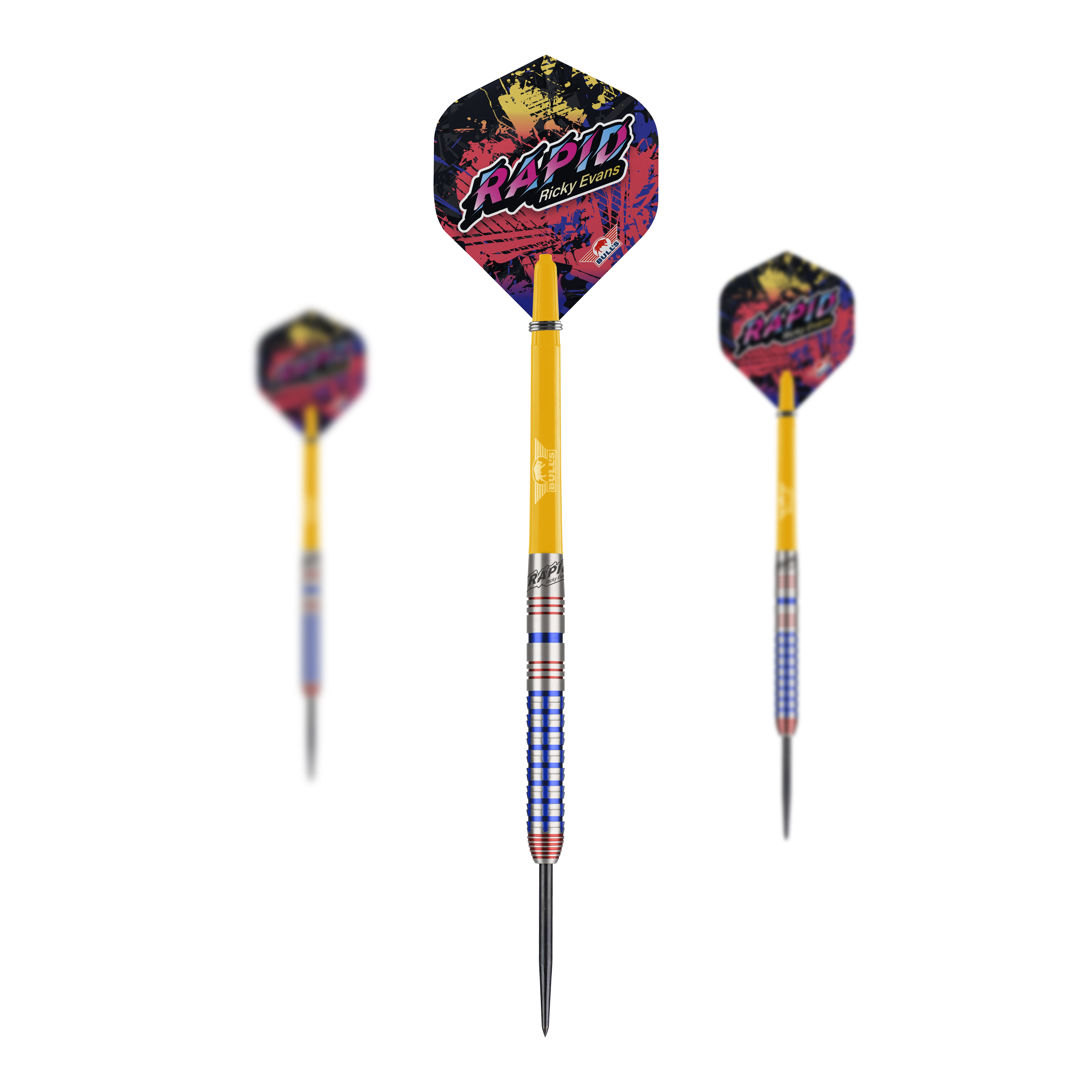 Bulls NL Ricky Evans Rapid Edition One Steel Darts - 22g