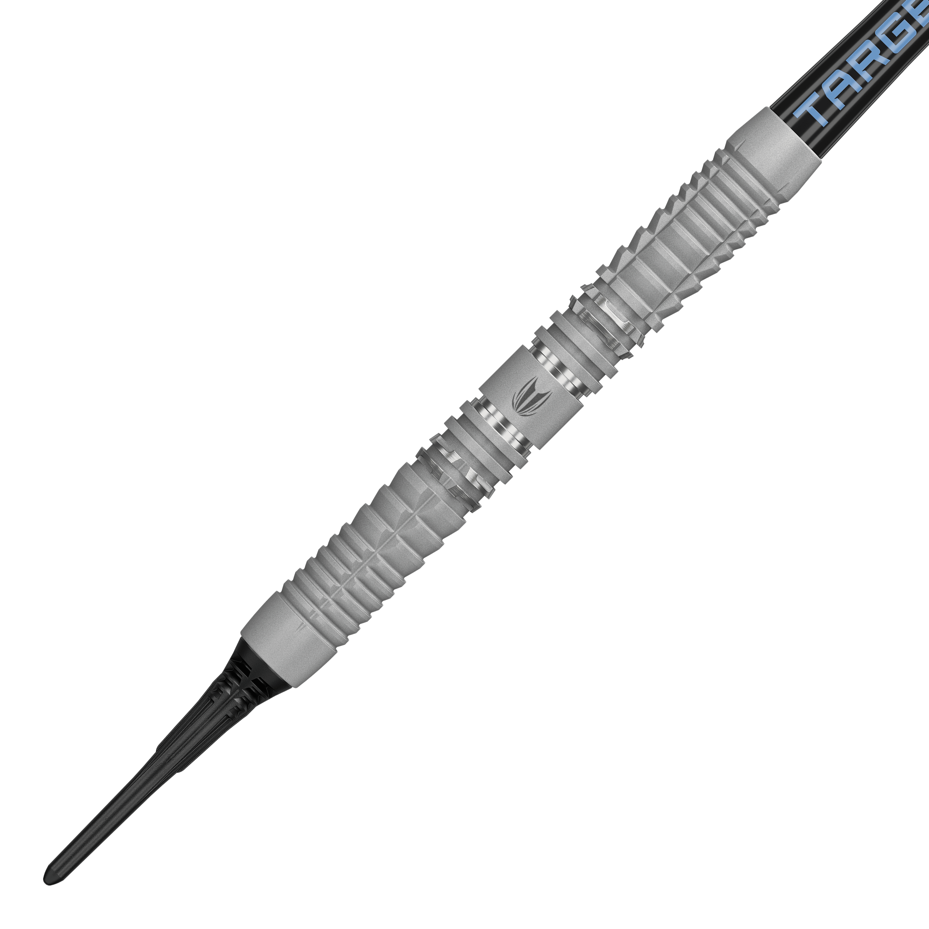 Target Cryo 12 Softdarts Auf dem Bild sind die Target Cryo 12 Softdarts zu sehen. Sie werden aus einer anderen Perspektive präsentiert.