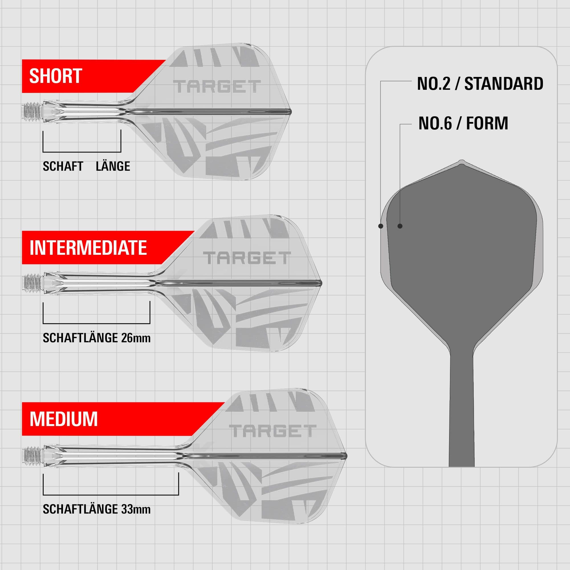 Target K-Flex Clear No2 Standard Flights Target K-Flex Clear No2 Standard Flights