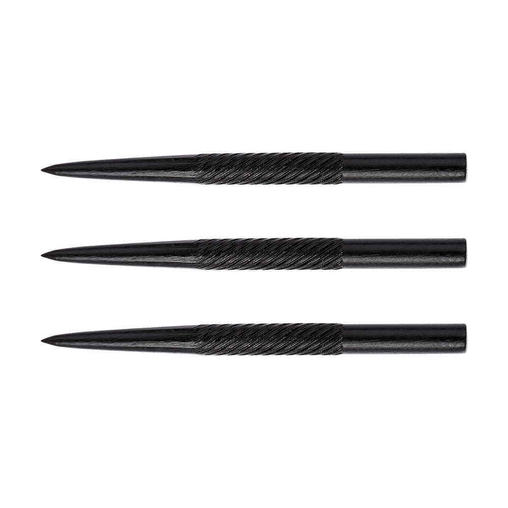 Winmau Spiral Black Steeldart Tips - 32mm