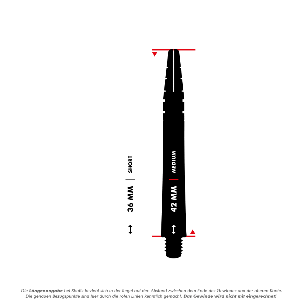 Red Dragon Nitrotech Peter Wright Shafts - Grün