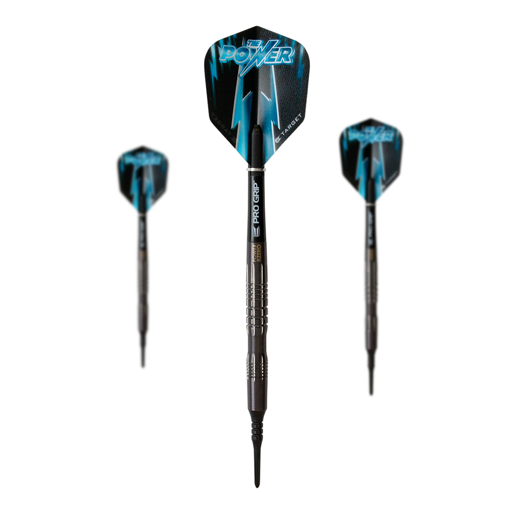 Target Phil Taylor 8Zero Black Titanium Soft Darts - 18g