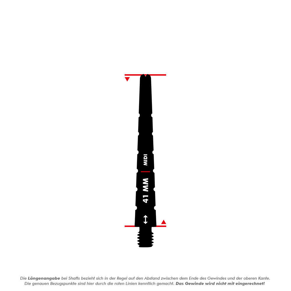 Harrows Graflite Shafts - 41mm