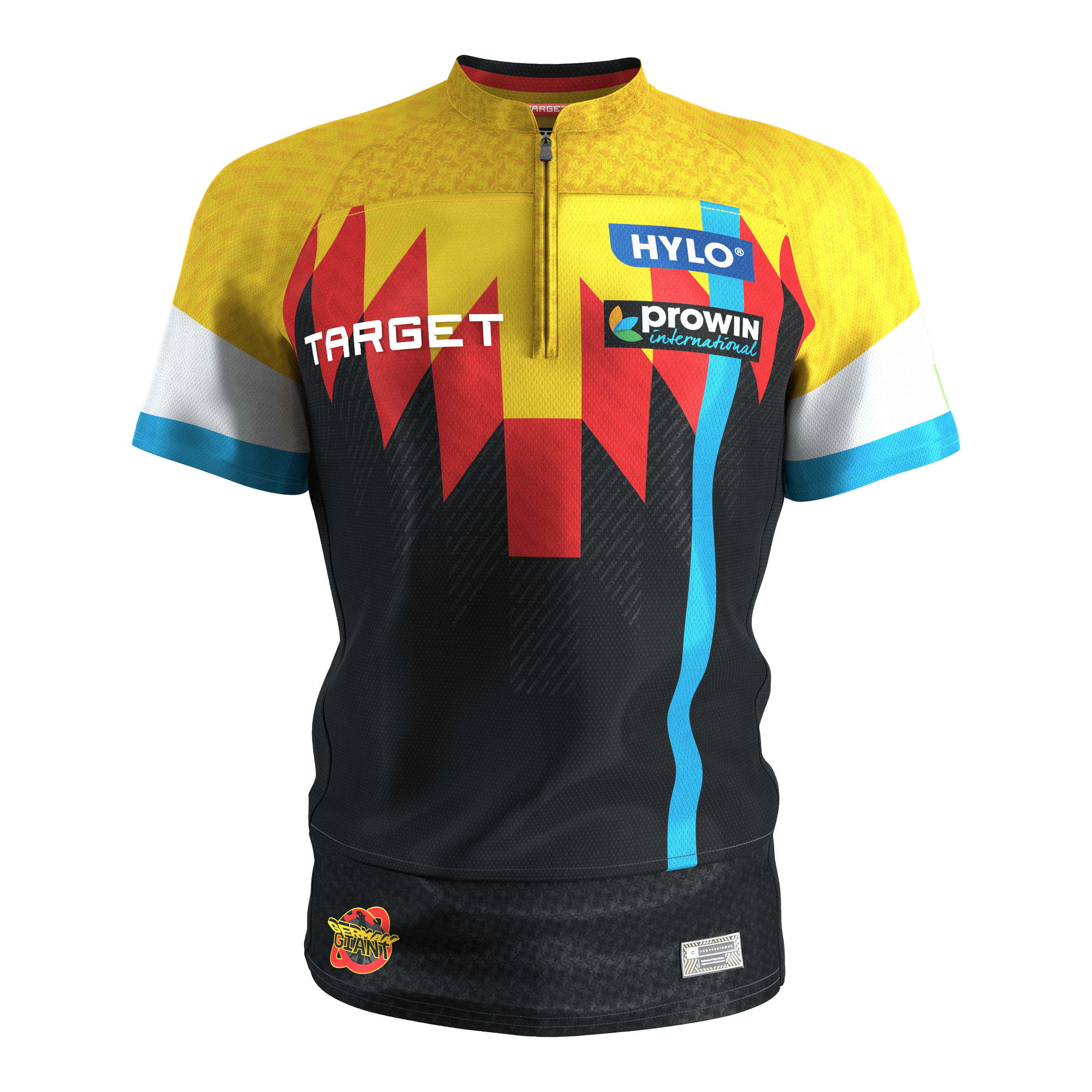 Target Gabriel Clemens dart shirt 2027 Abgebildet ist das Target Gabriel Clemens Dartshirt 2027. Das Shirt ist für Dartspieler gestaltet.
