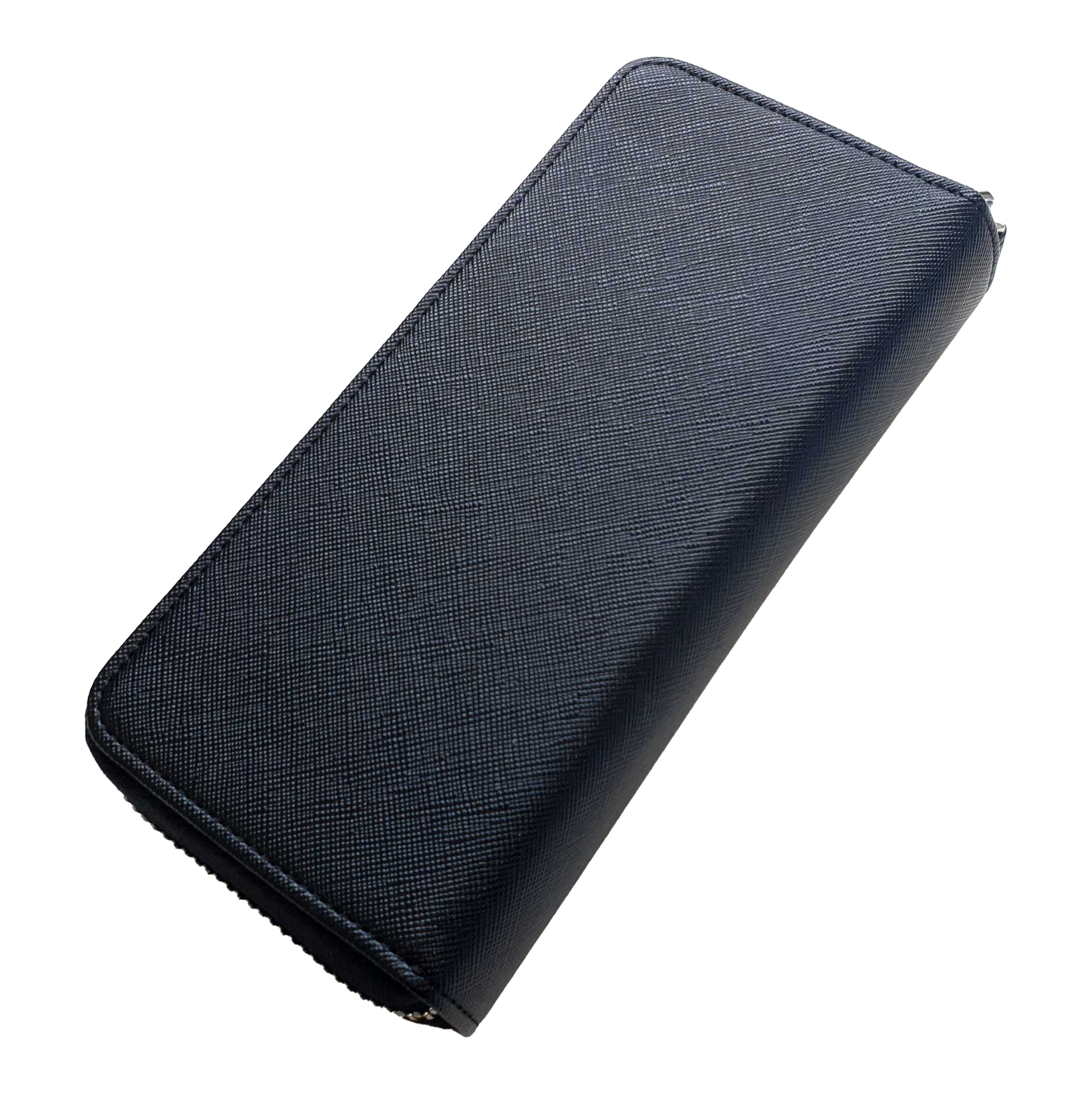 Das Bild zeigt ein elegantes, schwarzes Etui mit strukturierter Oberfläche. Es ist rechteckig geformt und wirkt stabil und hochwertig.