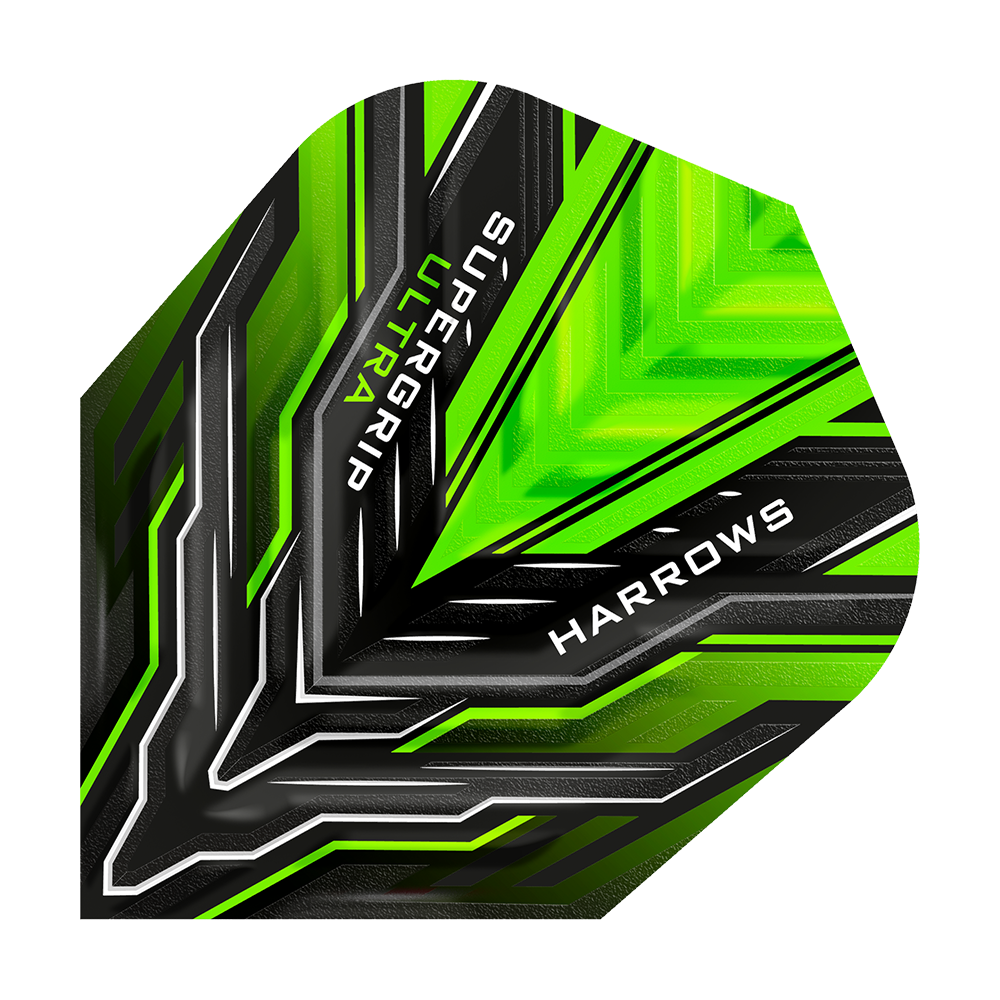 Harrows Supergrip Ultra Green Standard Flights