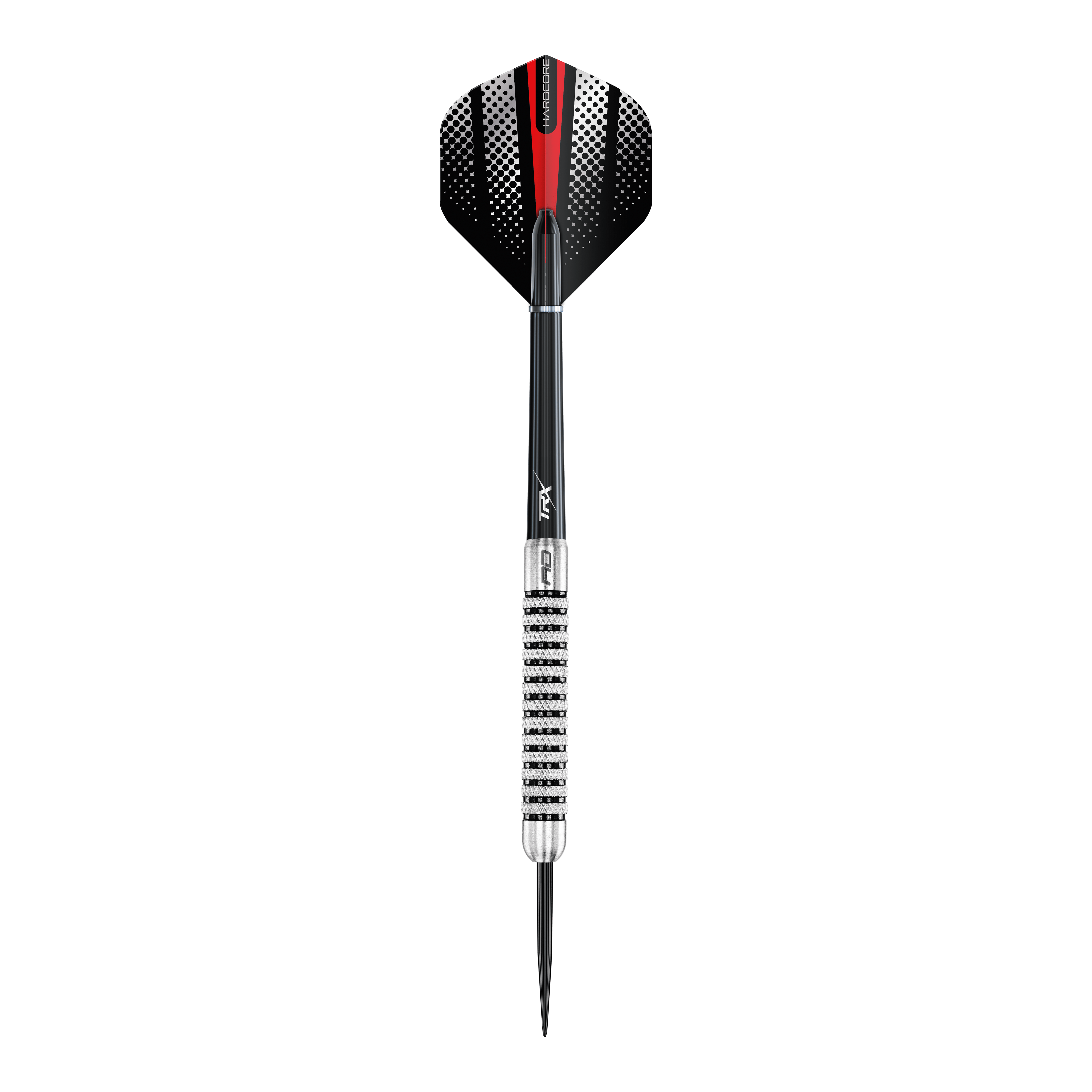 Red Dragon Flightmaster Fury 2 steel darts - 25g Das Bild zeigt die Red Dragon Flightmaster Fury 2 Steeldarts mit 25-Gramm-Gewicht. Die Darts verfügen über eine spezielle Grip-Oberfläche für bessere Kontrolle.