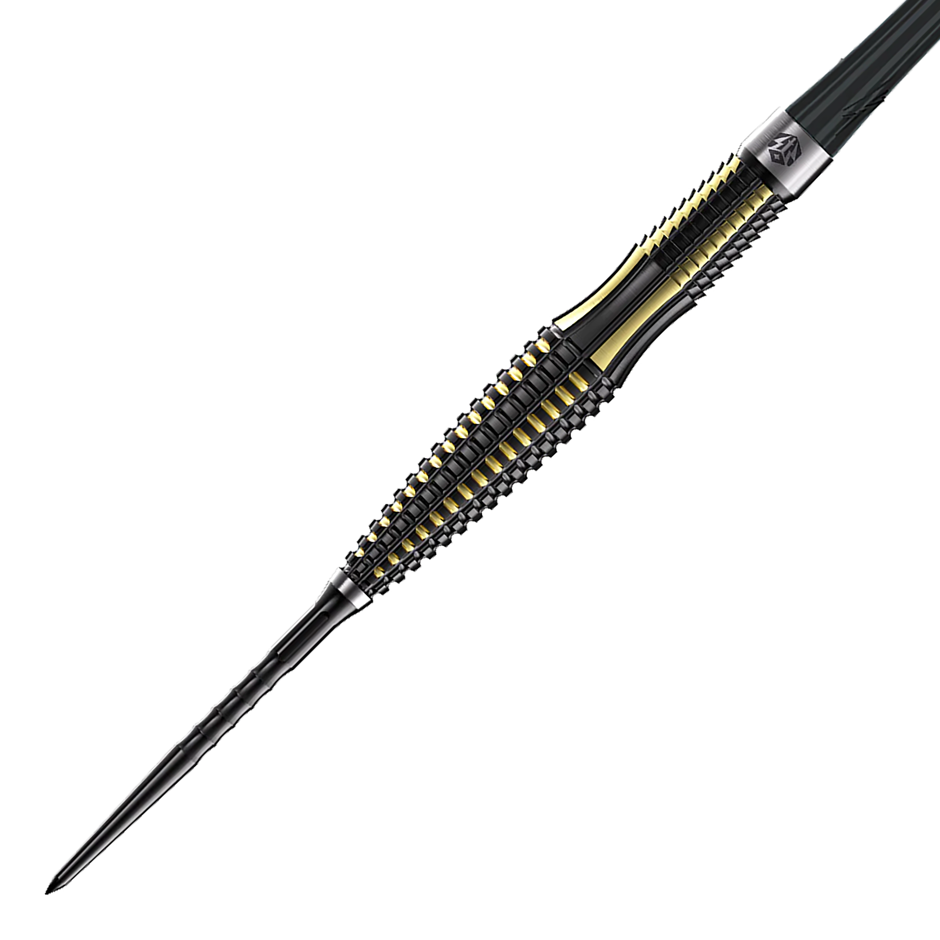 Abgebildet sind Caliburn V-Series V1 Steeldarts. Die Darts haben ein modernes Design.