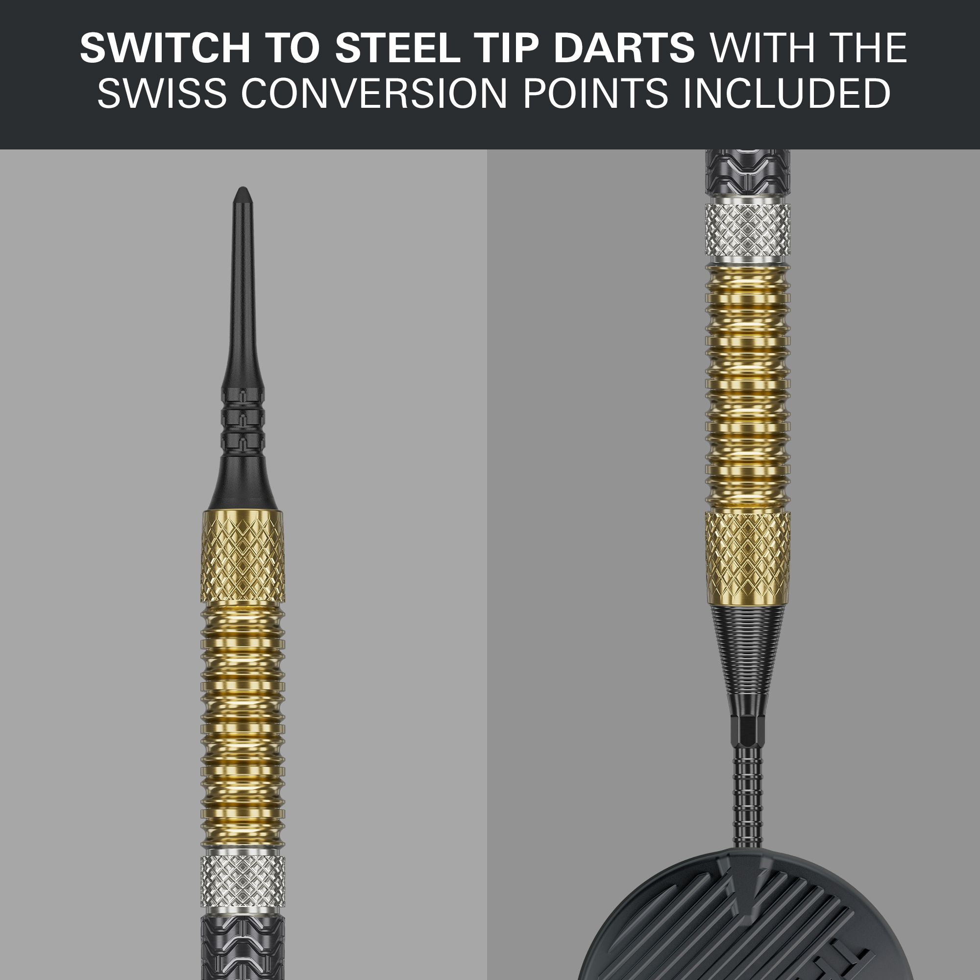 Target Raymond Van Barneveld GEN6 soft darts Das Bild zeigt die Target Raymond Van Barneveld GEN6 Softdarts. Diese Softdarts sind ideal für elektronische Dartautomaten.