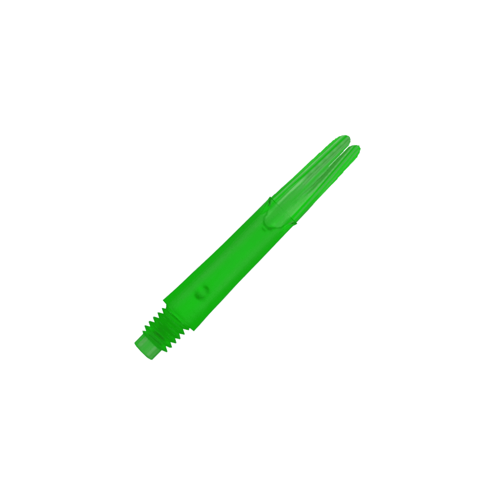 L-L-Style-Shafts Locked Straight - Green L-Style L-Shafts Locked Straight mit auffälligem Farbton, längere Variante. Abgebildet ist der längere Dart-Schaft einzeln.