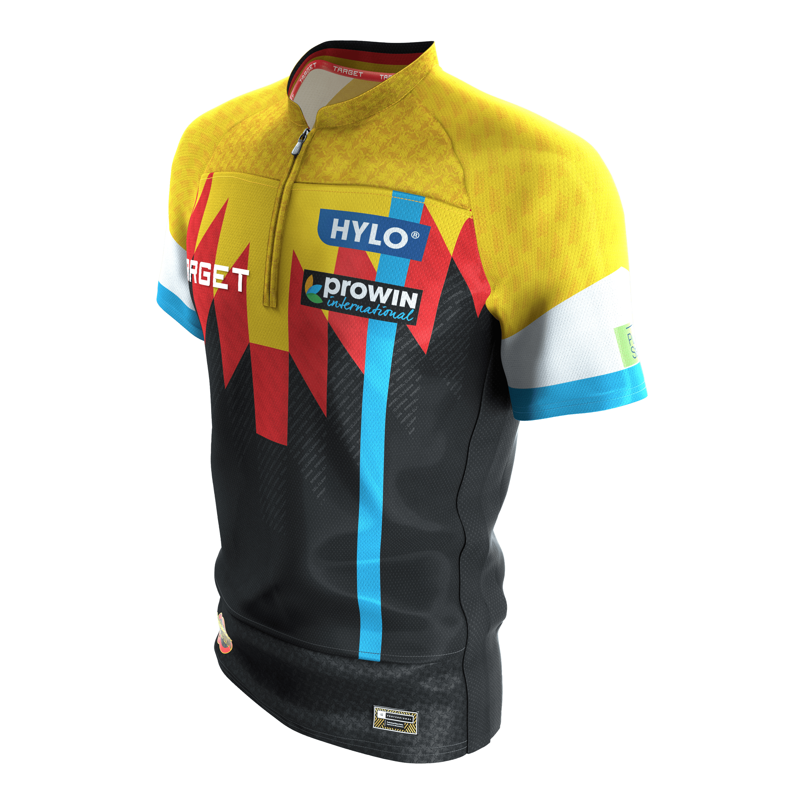 Target Gabriel Clemens dart shirt 2027 Das Bild stellt das Target Gabriel Clemens Dartshirt 2027 dar. Es eignet sich ideal für Dart-Fans und Spieler.