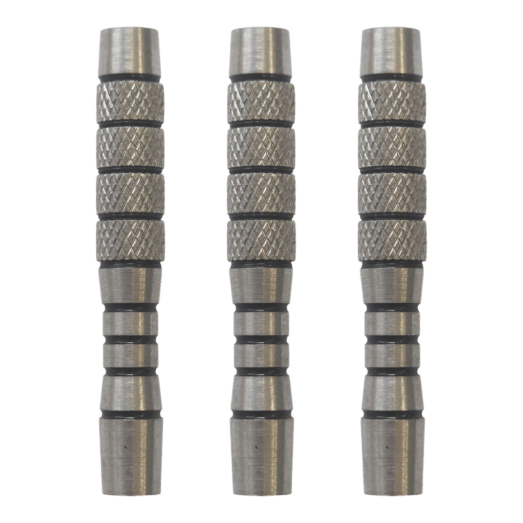 McDart Knurled Teardrop Softdart Barrels - 18g als Set werden gezeigt. Das Set enthält mehrere Softdart Barrels mit Teardrop-Form und 18 Gramm Gewicht.