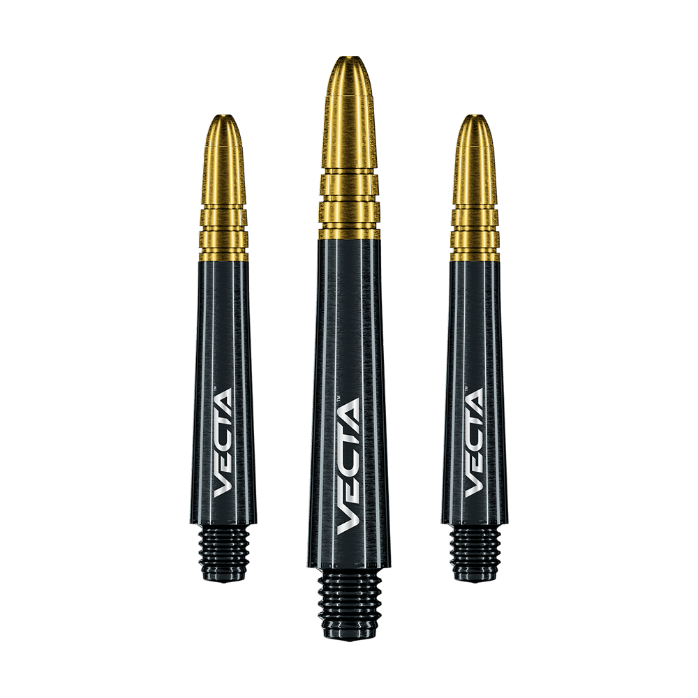 Winmau Vecta Shafts - Schwarz Gold