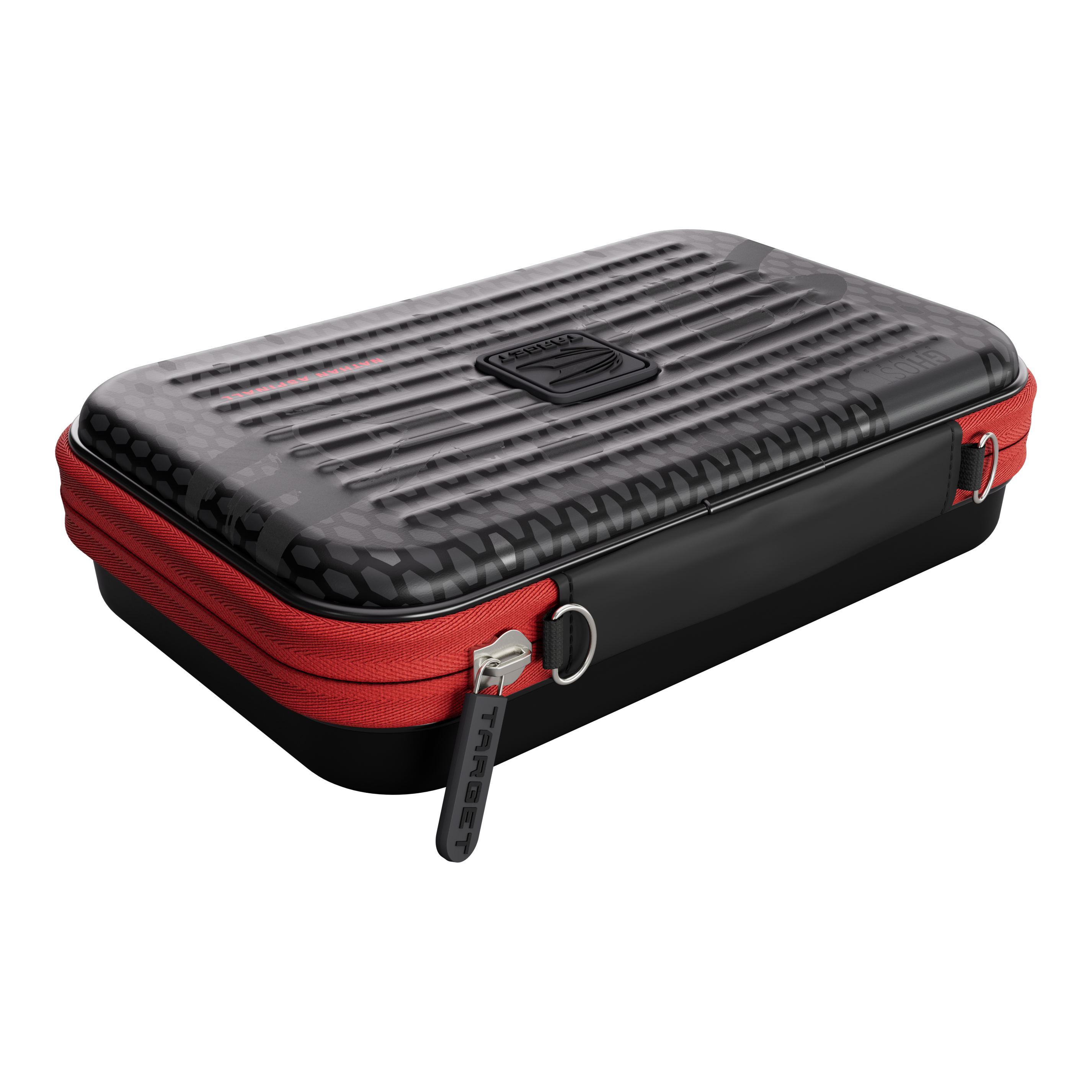 Dieses Bild zeigt das Takoma XL Ghost Series Nathan Aspinall Dartcase. Es eignet sich ideal zur Aufbewahrung von Dartzubehör.
