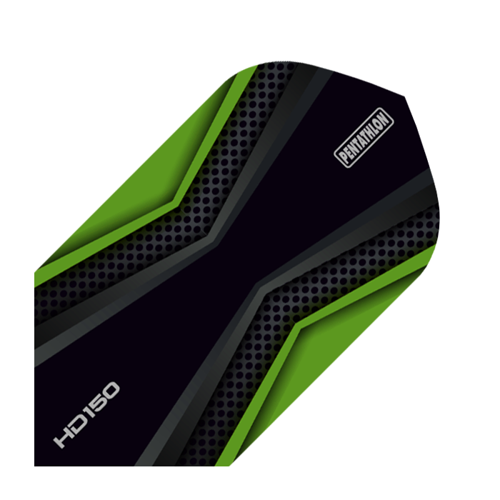 HD 150 Pentathlon Flights Black/Green Slim